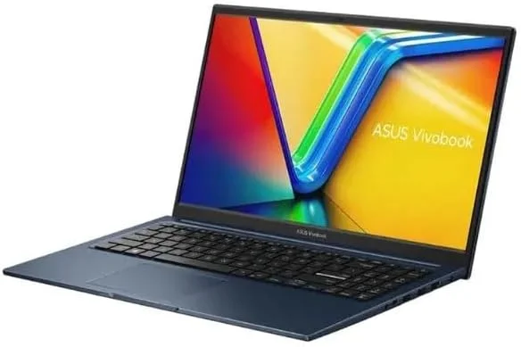 لپ تاپ ASUS Vivobook 15، صفحه نمایش 15.6 اینچی FHD، پردازنده Intel Core i5-1334U، رم 8 گیگابایتی، SSD 512 گیگابایتی، ویندوز 11، گرافیک Intel Iris XE، صفحه کلید انگلیسی-عربی، آبی آرام