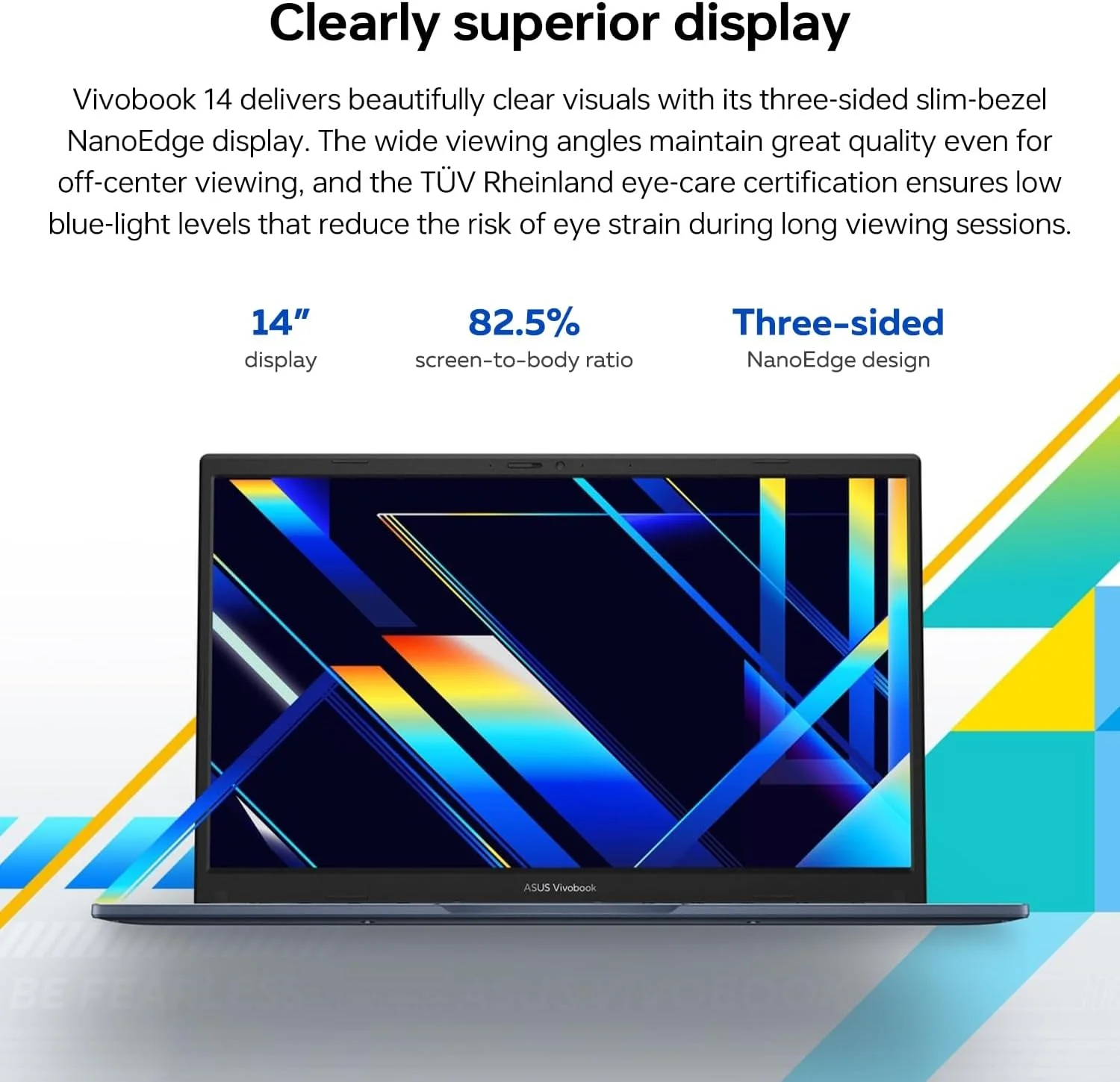 لپ تاپ باریک ASUS Vivobook 14 X1404ZA با صفحه نمایش 14 اینچی FHD، پردازنده Core i3-1215U، رم 8 گیگابایتی، SSD 128 گیگابایتی، گرافیک Intel Iris Xe، ویندوز 11 هوم، آبی لپ تاپ باریک ASUS Vivobook 14 X1404ZA با صفحه نمایش 14 اینچی FHD، پردازنده Core i3-1215U، رم 8 گیگابایتی، SSD 128 گیگابایتی، گرافیک Intel Iris Xe، ویندوز 11 هوم، آبی