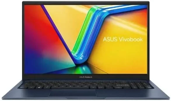 لپ تاپ ASUS Vivobook 15، صفحه نمایش 15.6 اینچی FHD، پردازنده Intel Core i5-1335U، رم 8 گیگابایتی، SSD 512 گیگابایتی، ویندوز 11، گرافیک Intel Iris XE، صفحه کلید انگلیسی-عربی، آبی آرام