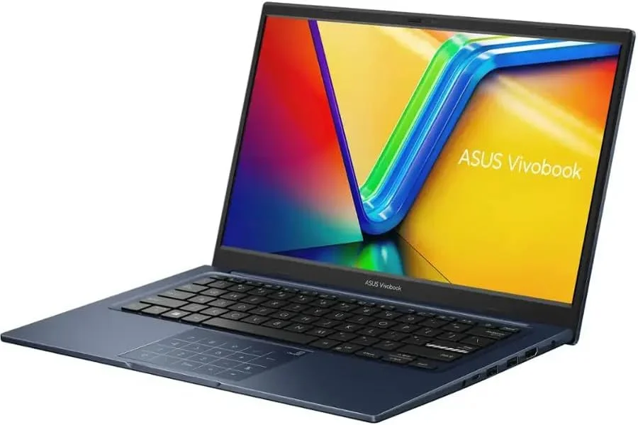 لپ تاپ باریک ASUS Vivobook 14 X1404ZA با صفحه نمایش 14 اینچی FHD، پردازنده Core i5-1334U، رم 16 گیگابایتی، SSD 1 ترابایتی، گرافیک Intel Iris Xe، ویندوز 11، آبی (ارتقا یافته) با 1 سال گارانتی لپ تاپ باریک ASUS Vivobook 14 X1404ZA با صفحه نمایش 14 اینچی FHD، پردازنده Core i5-1334U، رم 16 گیگابایتی، SSD 1 ترابایتی، گرافیک Intel Iris Xe، ویندوز 11، آبی (ارتقا یافته) با 1 سال گارانتی