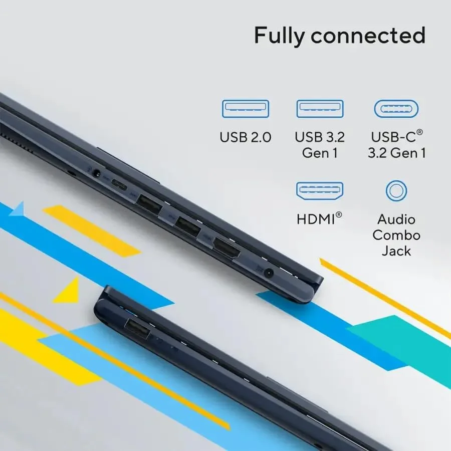 لپ تاپ باریک ASUS Vivobook 14 X1404ZA با صفحه نمایش 14 اینچی FHD، پردازنده Core i5-1334U، رم 16 گیگابایتی، SSD 1 ترابایتی، گرافیک Intel Iris Xe، ویندوز 11، آبی (ارتقا یافته) با 1 سال گارانتی لپ تاپ باریک ASUS Vivobook 14 X1404ZA با صفحه نمایش 14 اینچی FHD، پردازنده Core i5-1334U، رم 16 گیگابایتی، SSD 1 ترابایتی، گرافیک Intel Iris Xe، ویندوز 11، آبی (ارتقا یافته) با 1 سال گارانتی