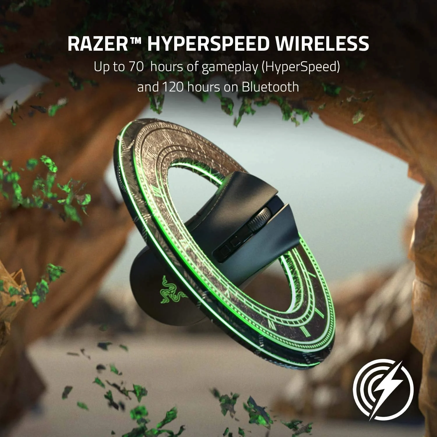 ماوس گیمینگ بی‌سیم ارگونومیک Razer Deathadder V2 Pro - Rz01-03350100-R3G1