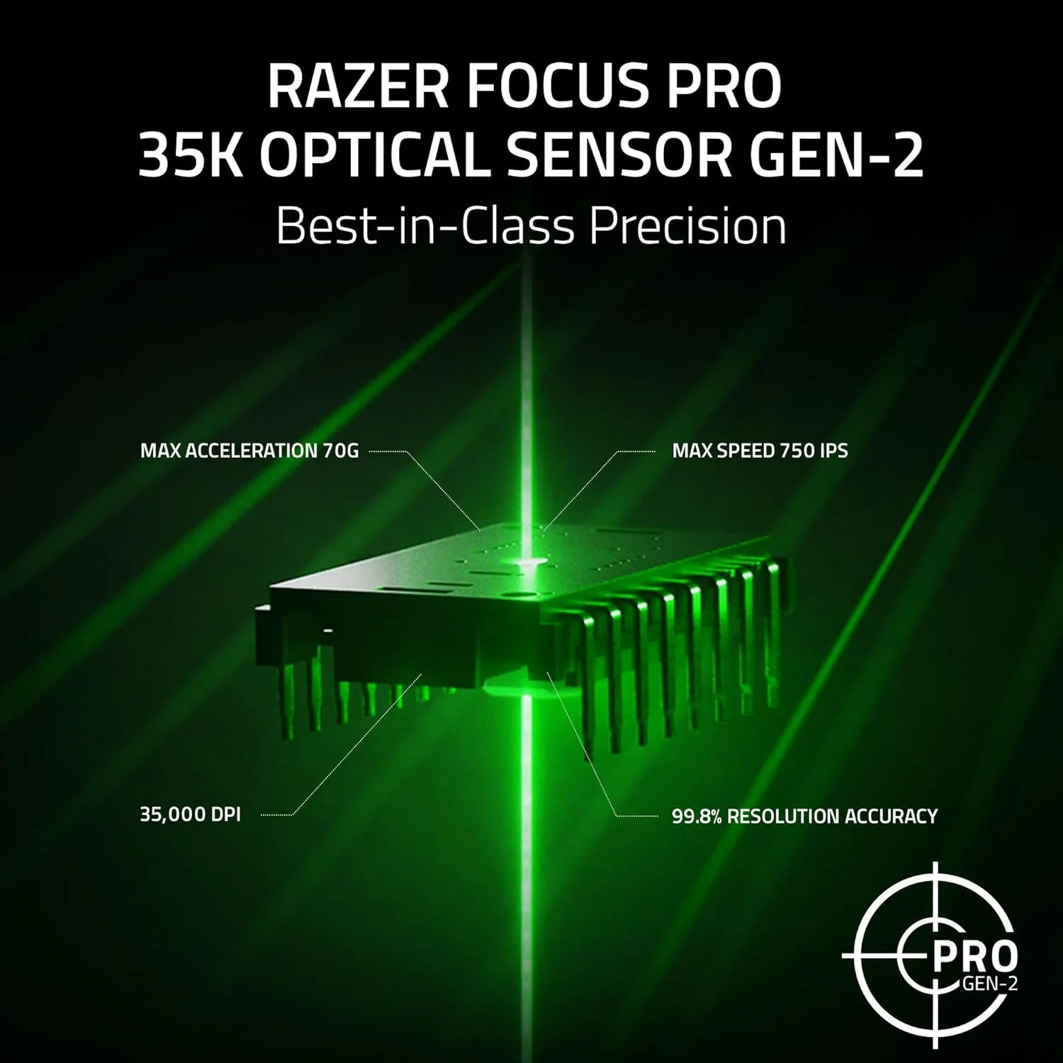 موس گیمینگ بی‌سیم Razer Basilisk V3 Pro 35K: چرخ اسکرول HyperScroll - حسگر اپتیکال 35K DPI نسل 2 - 13 کنترل قابل تنظیم - Chroma RGB - سوئیچ‌های اپتیکال نسل 3 - عمر باتری تا 140 ساعت - مشکی