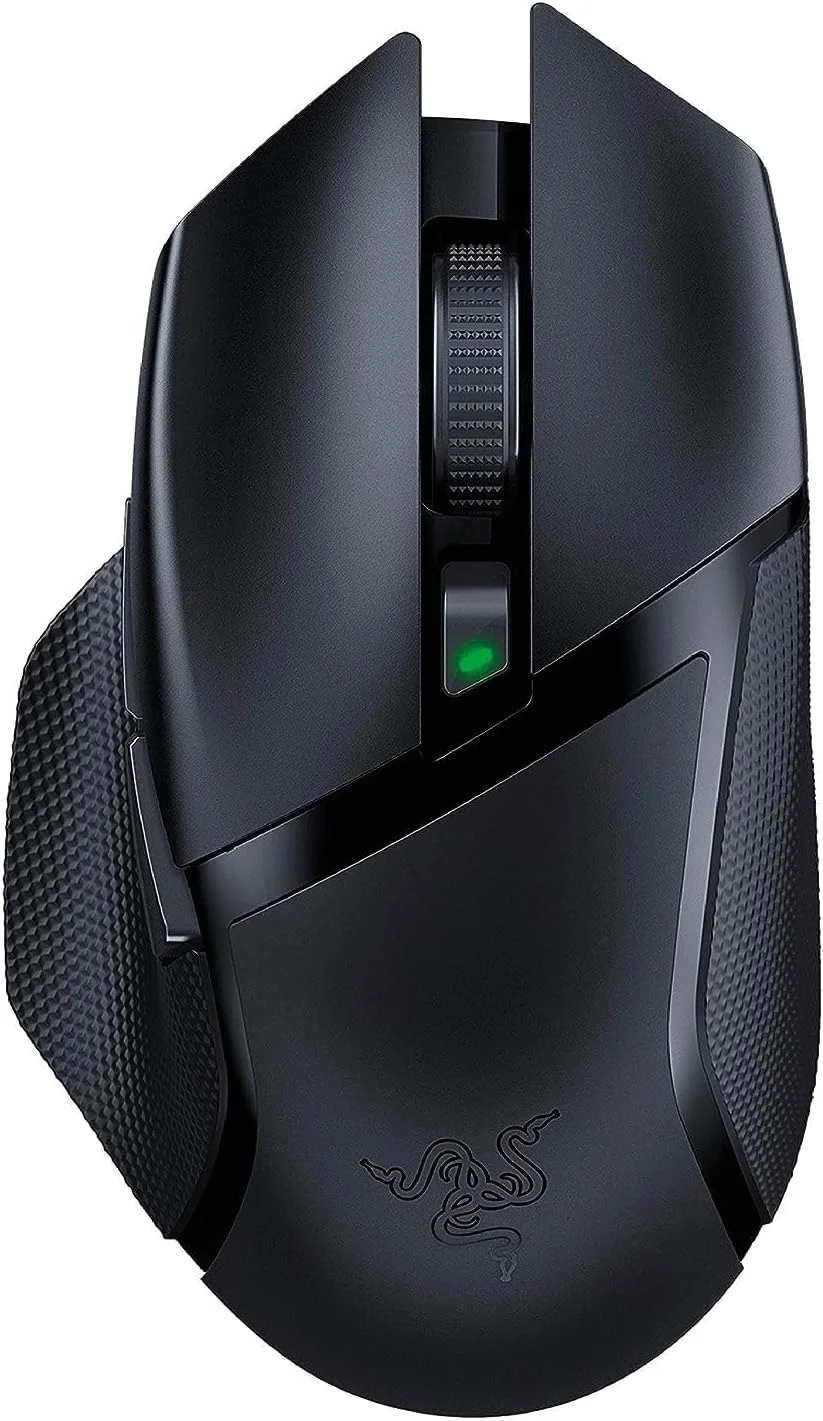 موس گیمینگ بی‌سیم Razer Basilisk X HyperSpeed: سازگار با بلوتوث و بی‌سیم، سنسور اپتیکال 16K DPI، 6 دکمه قابل برنامه‌ریزی، باتری 450 ساعته، مشکی کلاسیک