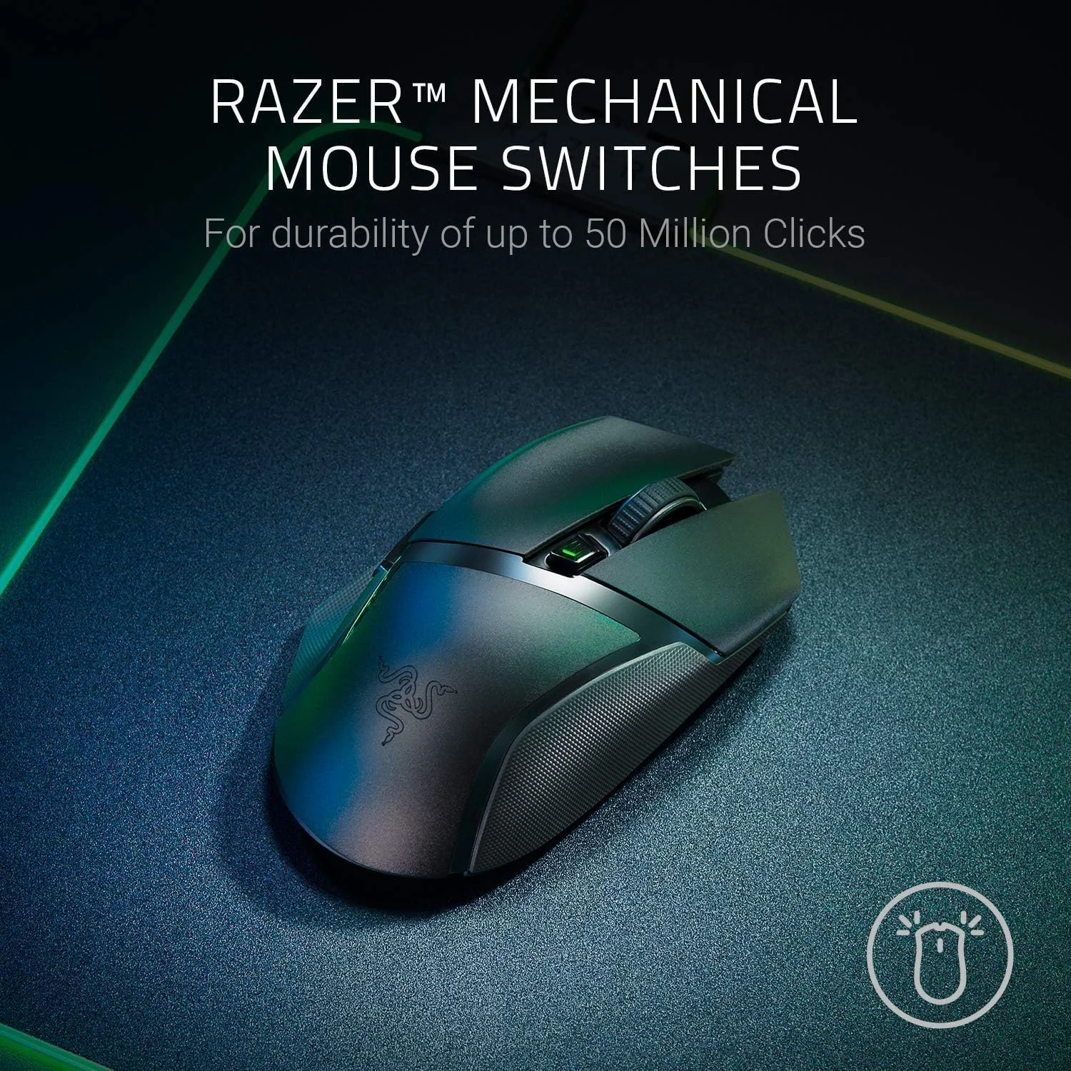 موس گیمینگ بیسیم Razer Basilisk X HyperSpeed: سازگار با بلوتوث و بیسیم، سنسور اپتیکال 16K DPI، 6 دکمه قابل برنامهریزی، باتری 450 ساعته، مشکی کلاسیک موس گیمینگ بیسیم Razer Basilisk X HyperSpeed: سازگار با بلوتوث و بیسیم، سنسور اپتیکال 16K DPI، 6 دکمه قابل برنامهریزی، باتری 450 ساعته، مشکی کلاسیک