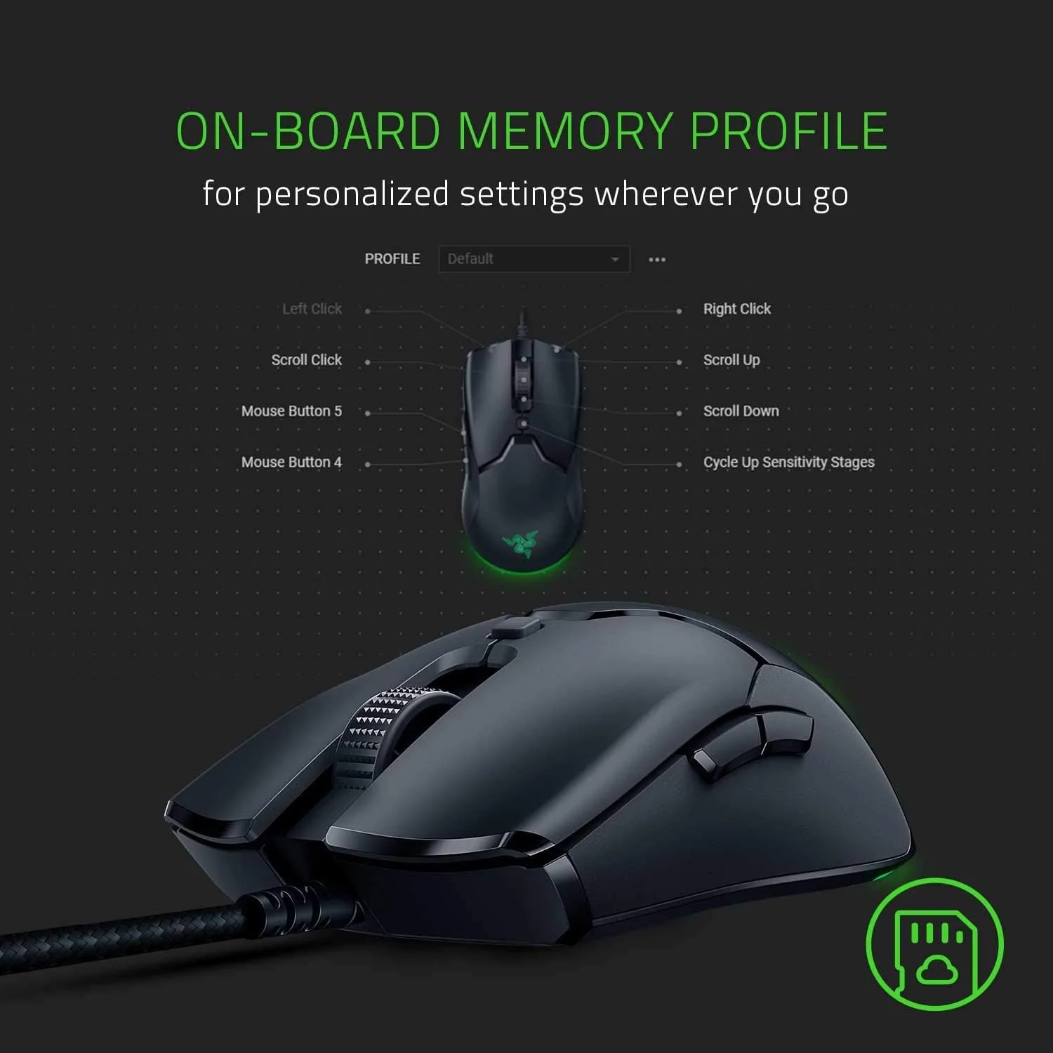 موس گیمینگ فوق سبک Razer Viper Mini با Razer™ Chroma RGB (بازسازی شده) موس گیمینگ فوق سبک Razer Viper Mini با Razer™ Chroma RGB (بازسازی شده)