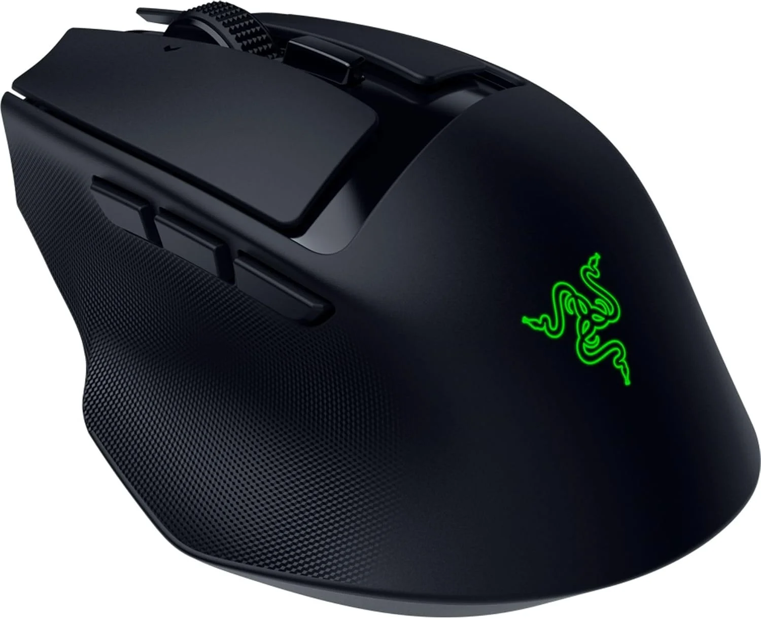 موس گیمینگ بی سیم ارگونومیک قابل حمل Razer Basilisk Mobile: 10 کنترل قابل برنامه ریزی HyperScroll - سوییچ های اپتیکال نسل 3 - عمر باتری طولانی - AI Prompt - 2.4 گیگاهرتز، بلوتوث، USB C موس گیمینگ بی سیم ارگونومیک قابل حمل Razer Basilisk Mobile: 10 کنترل قابل برنامه ریزی HyperScroll - سوییچ های اپتیکال نسل 3 - عمر باتری طولانی - AI Prompt - 2.4 گیگاهرتز، بلوتوث، USB C