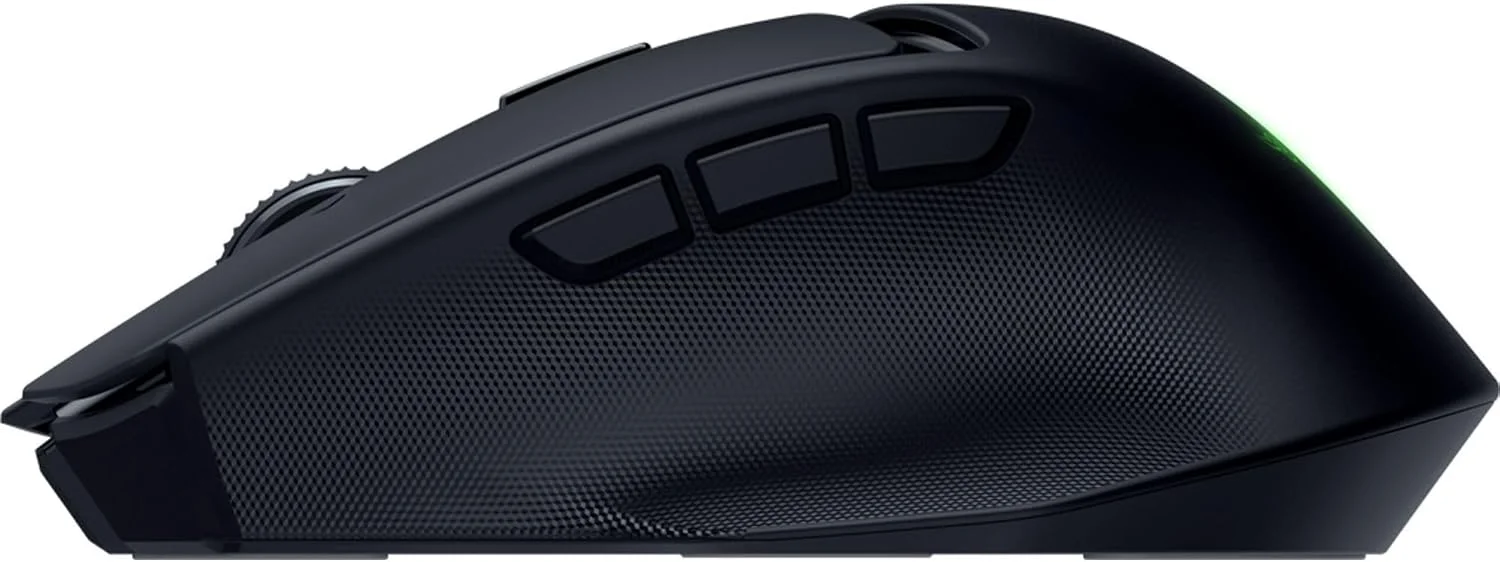 موس گیمینگ بی سیم ارگونومیک قابل حمل Razer Basilisk Mobile: 10 کنترل قابل برنامه ریزی HyperScroll - سوییچ های اپتیکال نسل 3 - عمر باتری طولانی - AI Prompt - 2.4 گیگاهرتز، بلوتوث، USB C موس گیمینگ بی سیم ارگونومیک قابل حمل Razer Basilisk Mobile: 10 کنترل قابل برنامه ریزی HyperScroll - سوییچ های اپتیکال نسل 3 - عمر باتری طولانی - AI Prompt - 2.4 گیگاهرتز، بلوتوث، USB C