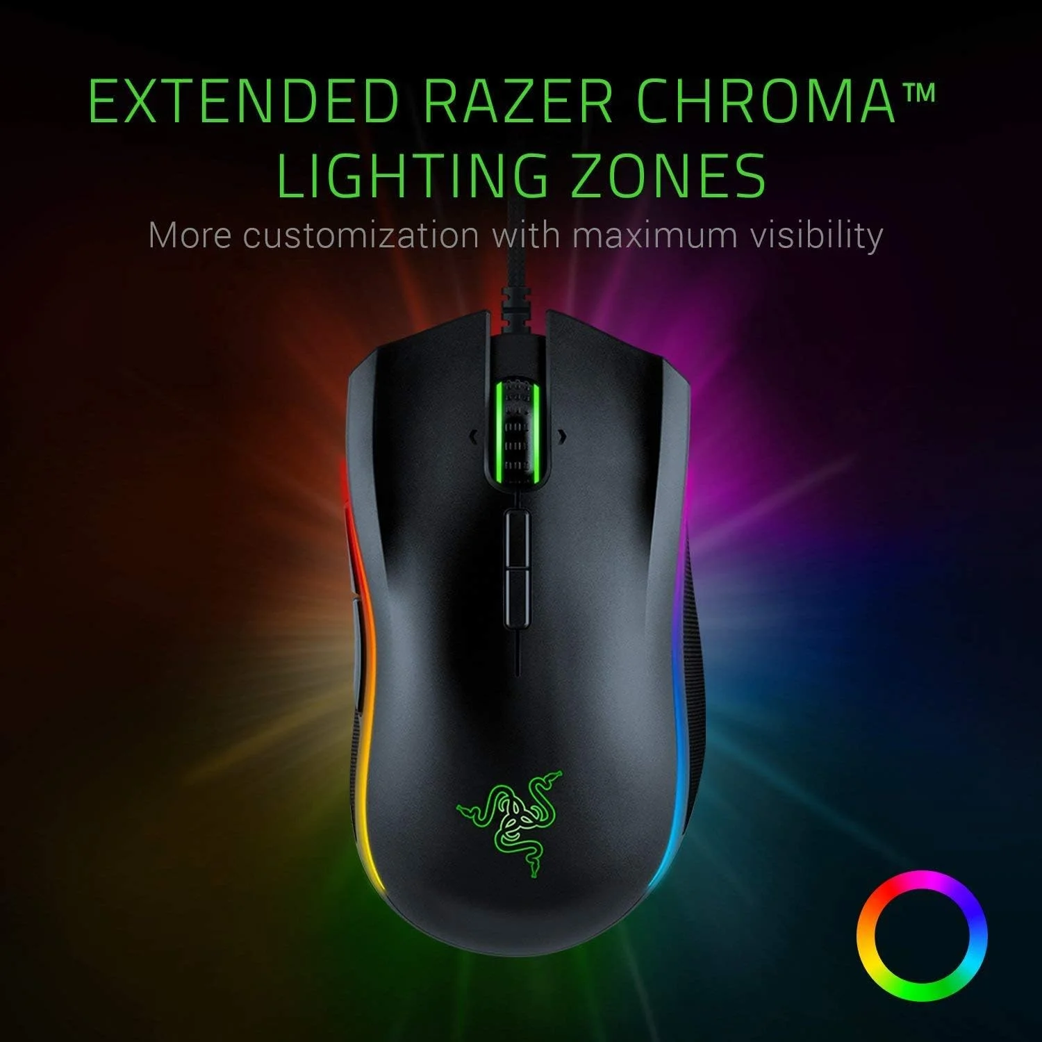 موس گیمینگ سیم دار Razer Mamba Elite Chroma مدل RZ01 02560100 R3M1، مشکی، Mamba Elite، RZ01 02560100 R3M1 موس گیمینگ سیم دار Razer Mamba Elite Chroma مدل RZ01 02560100 R3M1، مشکی، Mamba Elite، RZ01 02560100 R3M1