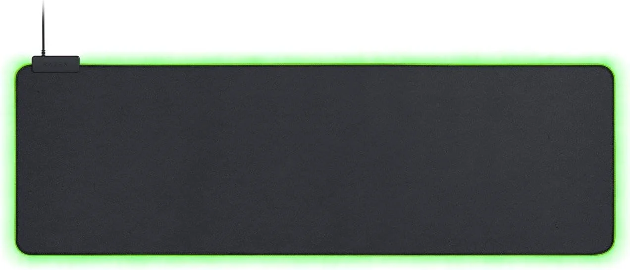 ماوس پد گیمینگ بزرگ Razer Goliathus Extended Chroma با نورپردازی Razer Chroma RGB (نگهدارنده کابل، سطح پارچه ای، لبه های دوخته شده، بهینه شده برای همه ماوس ها) مشکی