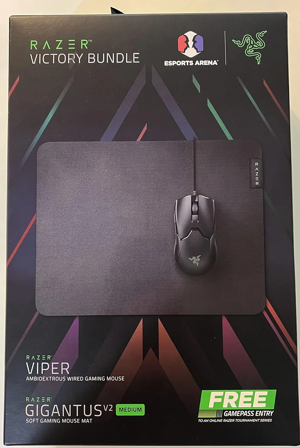 باندل پیروزی Razer شامل ماوس Razer Viper به همراه ماوس پد Razer GigantusV2