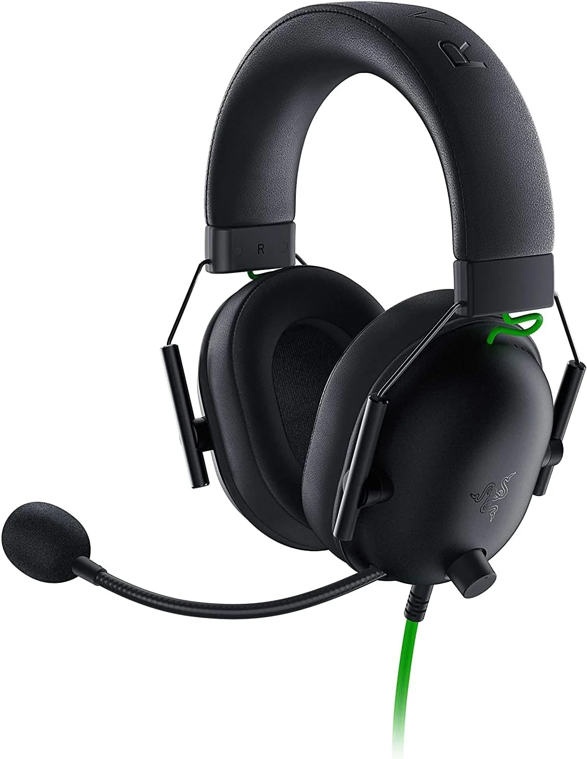 هدست گیمینگ Razer BlackShark V2 X: صدای فراگیر 7.1، درایورهای 50 میلی‌متری، بالشتک مموری فوم، برای PC، PS4، PS5، Switch، Xbox One، Xbox Series X|S، موبایل، جک صوتی 3.5 میلی‌متری، مشکی کلاسیک