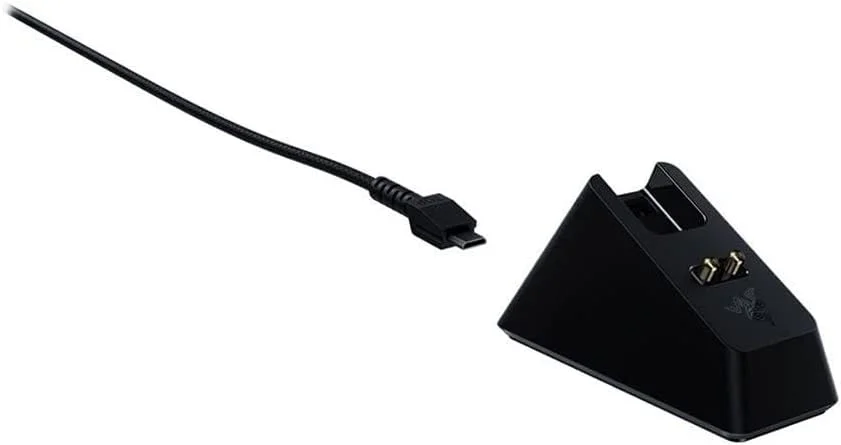 پایه شارژ ماوس Razer Chroma: پایه مغناطیسی با نورپردازی RGB وضعیت شارژ - پایه های ضد لغزش Gecko - دارای Razer Chroma - مشکی کلاسیک