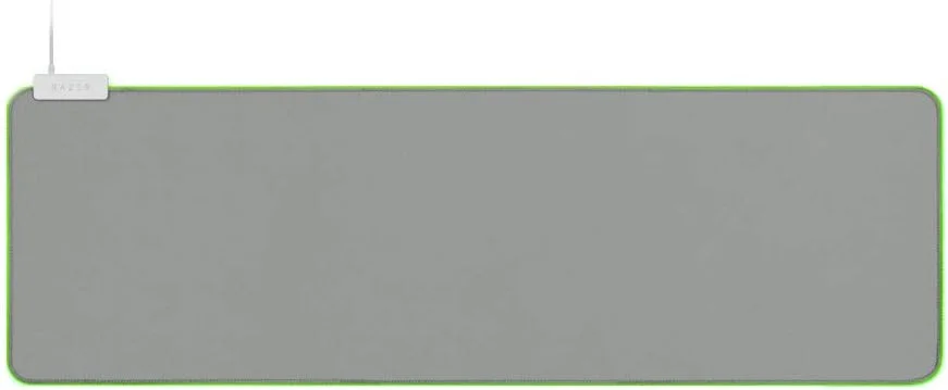 ماوس پد گیمینگ Razer Goliathus Extended Chroma - [سفید مرکوری]: نورپردازی Chroma RGB قابل تنظیم - جنس نرم و پارچه ای - کنترل و سرعت متعادل - پایه لاستیکی ضد لغزش