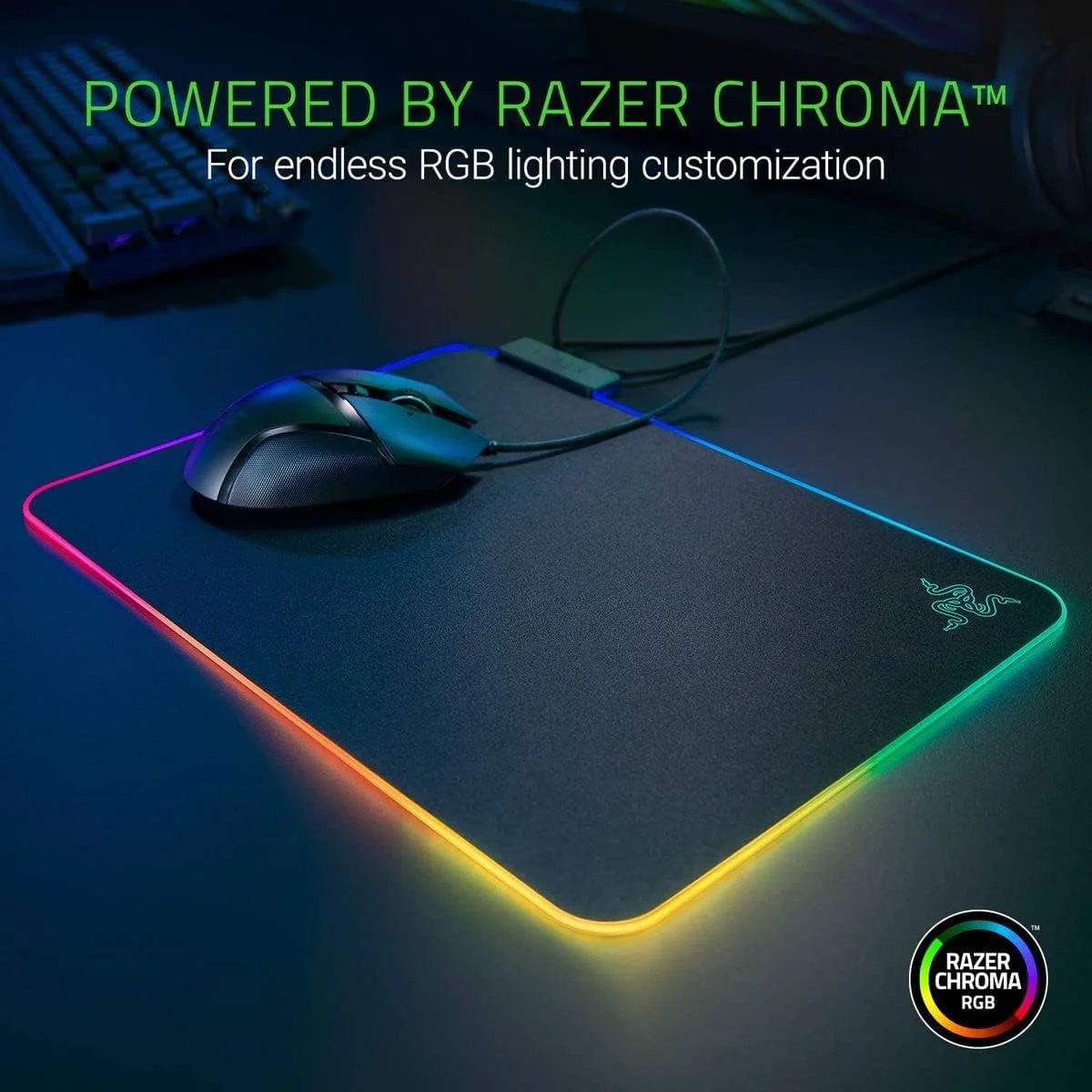 ماوس پد گیمینگ RGB سخت Razer Firefly Hard V2: نورپردازی Chroma قابل تنظیم - مدیریت کابل داخلی - کنترل و سرعت متعادل - پایه لاستیکی ضد لغزش ماوس پد گیمینگ RGB سخت Razer Firefly Hard V2: نورپردازی Chroma قابل تنظیم - مدیریت کابل داخلی - کنترل و سرعت متعادل - پایه لاستیکی ضد لغزش