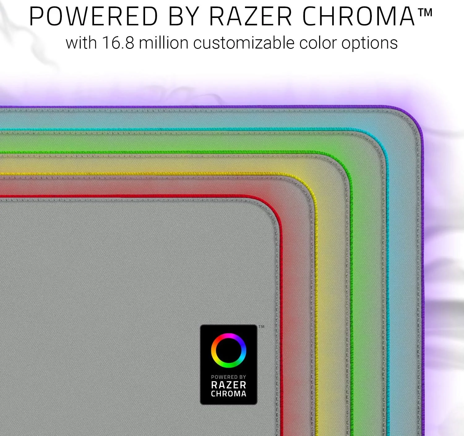 ماوس پد گیمینگ Razer Goliathus Extended Chroma - [سفید مرکوری]: نورپردازی Chroma RGB قابل تنظیم - جنس نرم و پارچه ای - کنترل و سرعت متعادل - پایه لاستیکی ضد لغزش