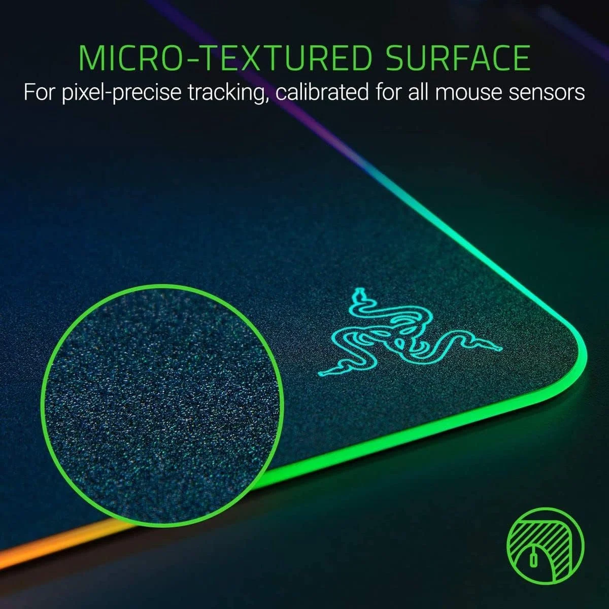 ماوس پد گیمینگ RGB سخت Razer Firefly Hard V2: نورپردازی Chroma قابل تنظیم - مدیریت کابل داخلی - کنترل و سرعت متعادل - پایه لاستیکی ضد لغزش ماوس پد گیمینگ RGB سخت Razer Firefly Hard V2: نورپردازی Chroma قابل تنظیم - مدیریت کابل داخلی - کنترل و سرعت متعادل - پایه لاستیکی ضد لغزش