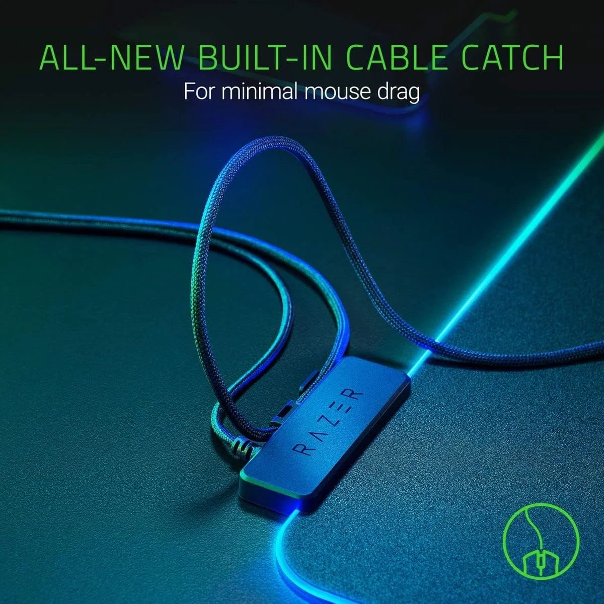 ماوس پد گیمینگ RGB سخت Razer Firefly Hard V2: نورپردازی Chroma قابل تنظیم - مدیریت کابل داخلی - کنترل و سرعت متعادل - پایه لاستیکی ضد لغزش ماوس پد گیمینگ RGB سخت Razer Firefly Hard V2: نورپردازی Chroma قابل تنظیم - مدیریت کابل داخلی - کنترل و سرعت متعادل - پایه لاستیکی ضد لغزش