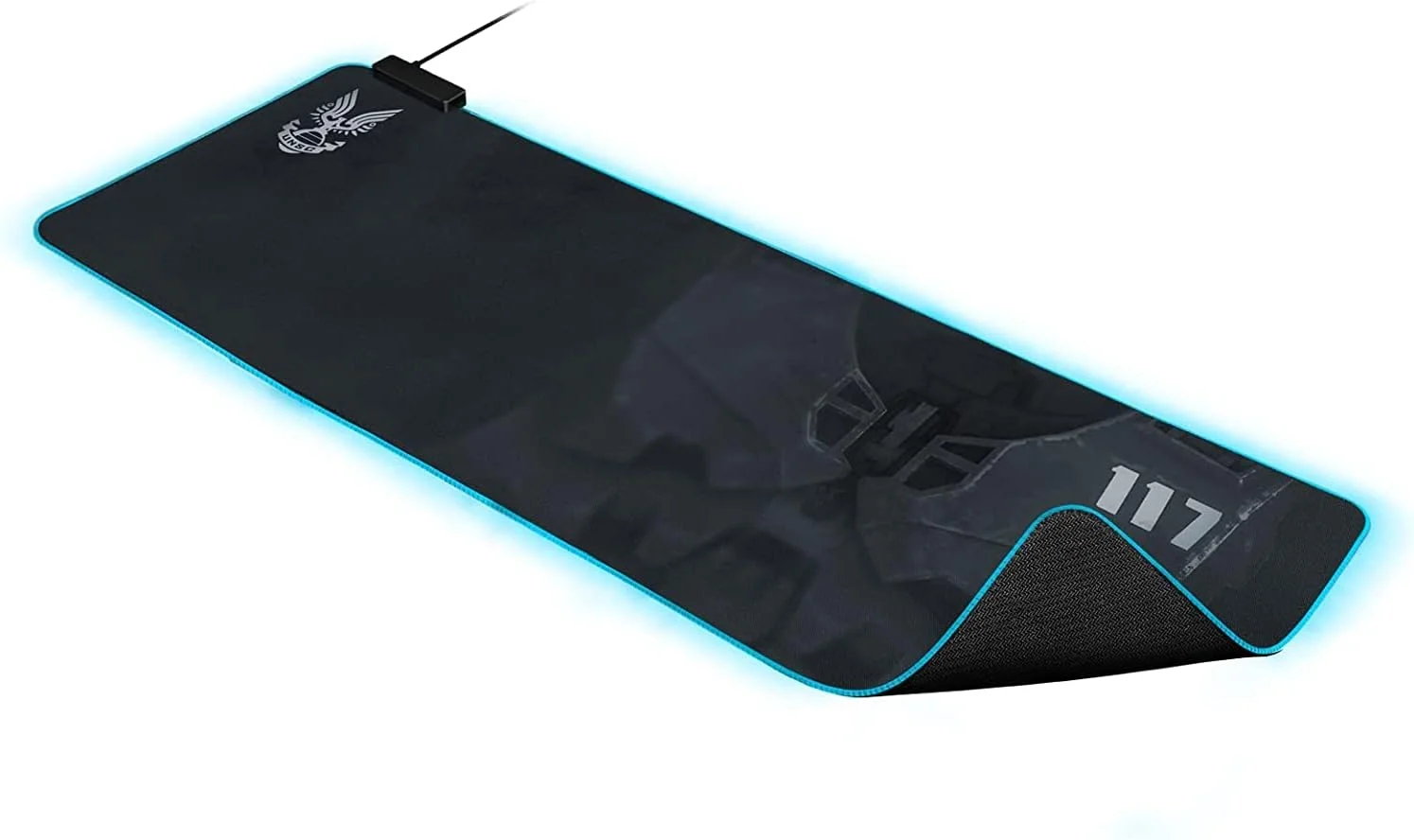 ماوس پد گیمینگ Razer Goliathus Extended Chroma: نورپردازی RGB قابل تنظیم - جنس نرم و پارچه ای - کنترل و سرعت متعادل - پایه لاستیکی ضد لغزش - نسخه Halo Infinite