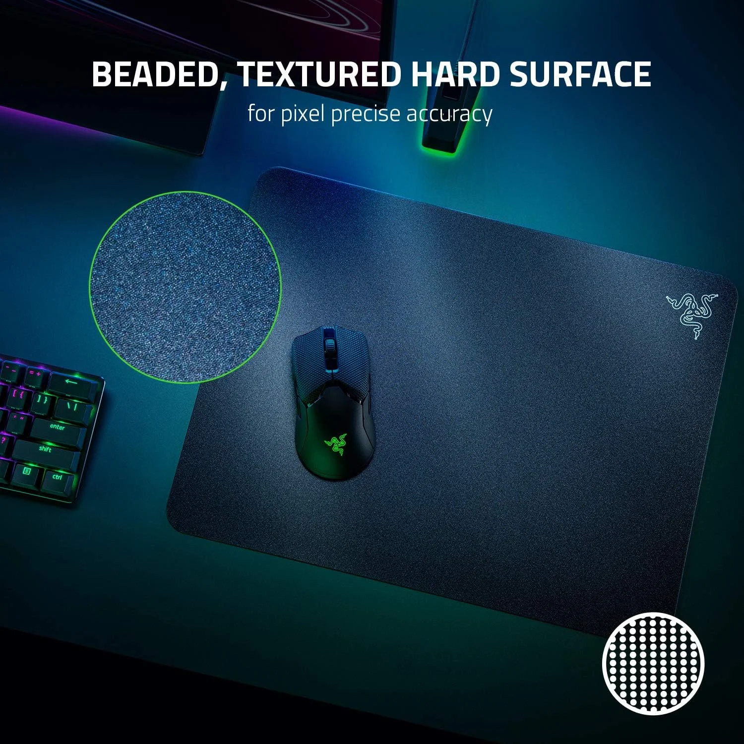 ماوس پد گیمینگ Razer Acari با اصطکاک بسیار کم: سطح سخت دانه دار و بافت دار - سطح بزرگ - فرم فاکتور نازک - پایه ضد لغزش - مشکی کلاسیک ماوس پد گیمینگ Razer Acari با اصطکاک بسیار کم: سطح سخت دانه دار و بافت دار - سطح بزرگ - فرم فاکتور نازک - پایه ضد لغزش - مشکی کلاسیک