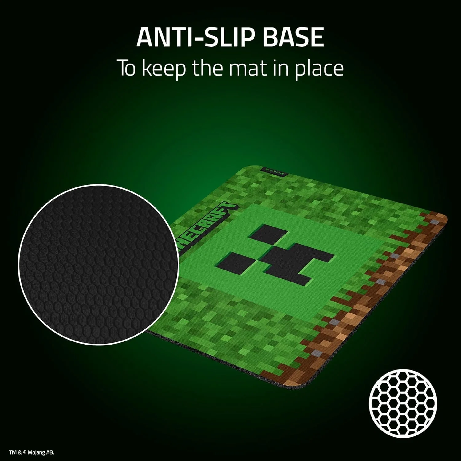 ماوس پد گیمینگ پارچه ای Razer Gigantus V2 (متوسط): سطح پارچه ای بافت دار MicroWeave، فوم لاستیکی ضخیم و متراکم، پایه ضد لغزش - نسخه Minecraft ماوس پد گیمینگ پارچه ای Razer Gigantus V2 (متوسط): سطح پارچه ای بافت دار MicroWeave، فوم لاستیکی ضخیم و متراکم، پایه ضد لغزش - نسخه Minecraft