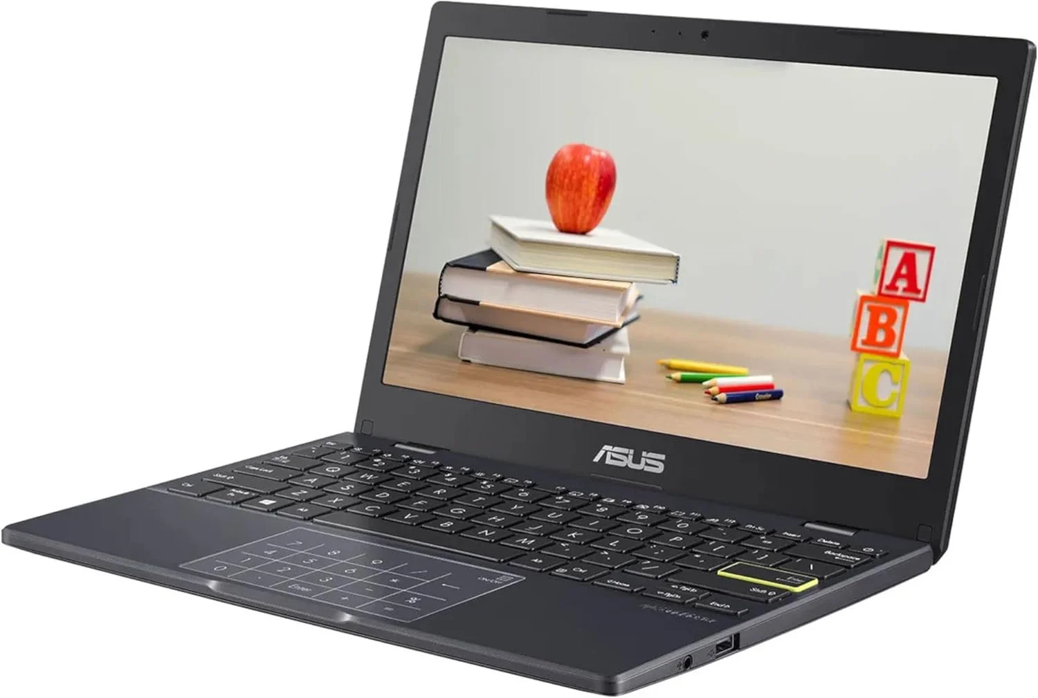 لپ تاپ 11.6 اینچی ایسوس VivoBook به همراه Microsoft Office 365 - مدل E210 (پردازنده Intel Celeron N4020، رم 4 گیگابایت، حافظه 64 گیگابایت eMMC، ویندوز 10) - شامل LED-NumberPad، آبی