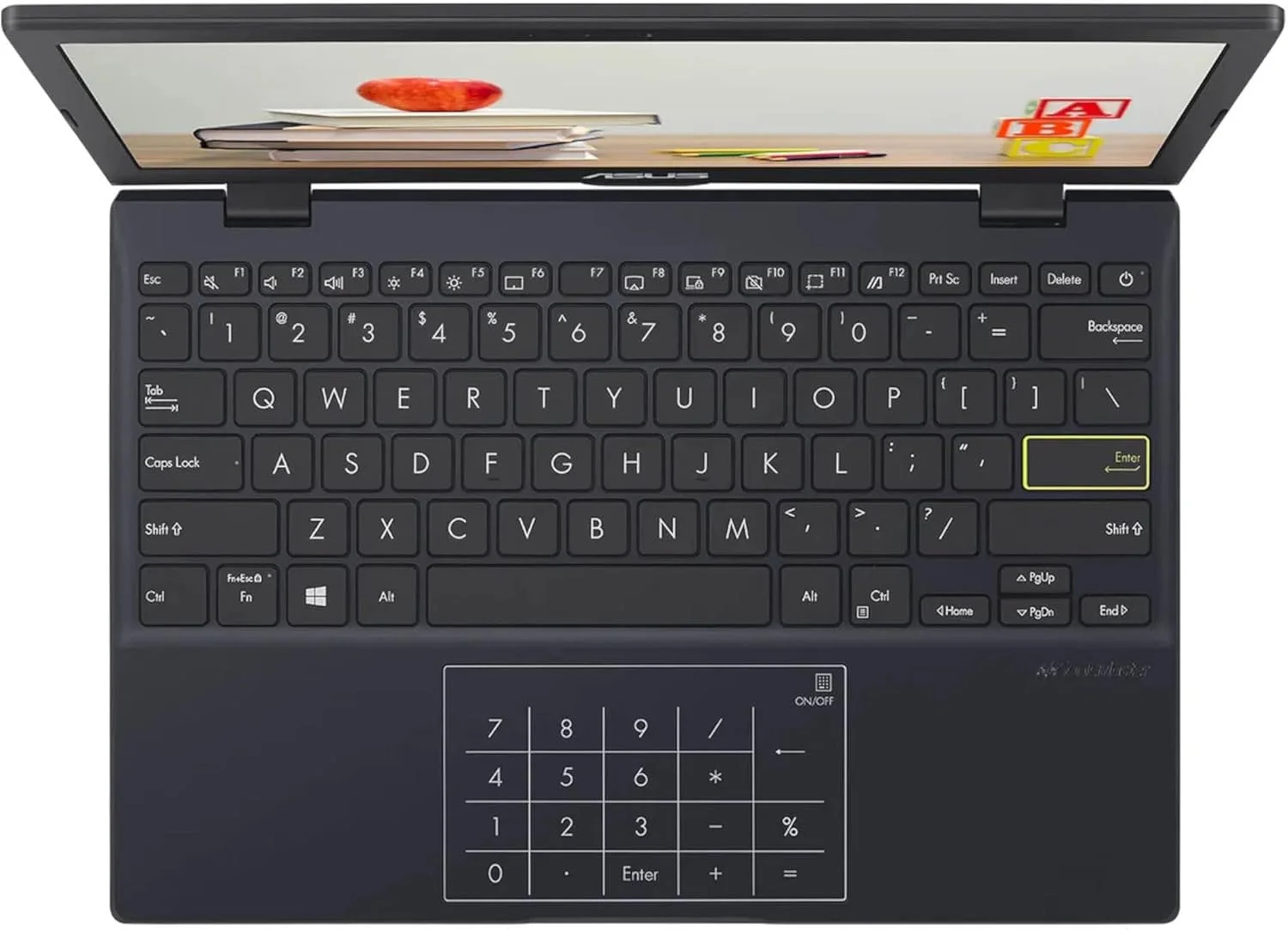لپ تاپ 11.6 اینچی ایسوس VivoBook به همراه Microsoft Office 365 - مدل E210 (پردازنده Intel Celeron N4020، رم 4 گیگابایت، حافظه 64 گیگابایت eMMC، ویندوز 10) - شامل LED-NumberPad، آبی لپ تاپ 11.6 اینچی ایسوس VivoBook به همراه Microsoft Office 365 - مدل E210 (پردازنده Intel Celeron N4020، رم 4 گیگابایت، حافظه 64 گیگابایت eMMC، ویندوز 10) - شامل LED-NumberPad، آبی