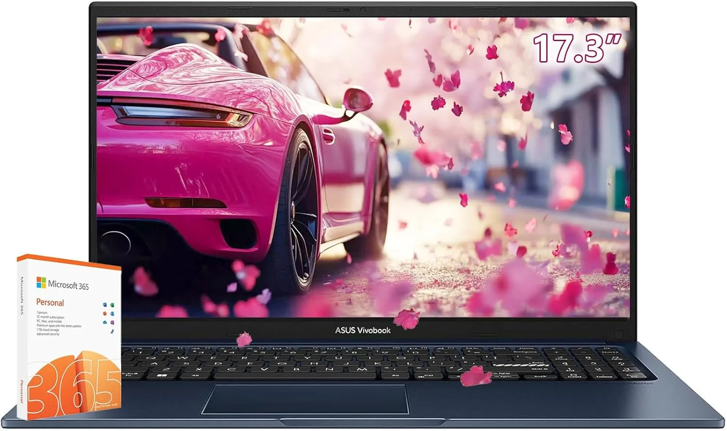 لپ تاپ 17 اینچی ASUS Vivobook ویندوز 11 - پردازنده Intel Core i3-1215U بهتر از i7-1195G7 - صفحه نمایش بزرگ 17.3 اینچی FHD - آفیس 365 یک ساله - 16 گیگابایت رم - 1 ترابایت SSD - کامپیوتر قابل حمل - عمر باتری طولانی - Wi-Fi 6E - 2024