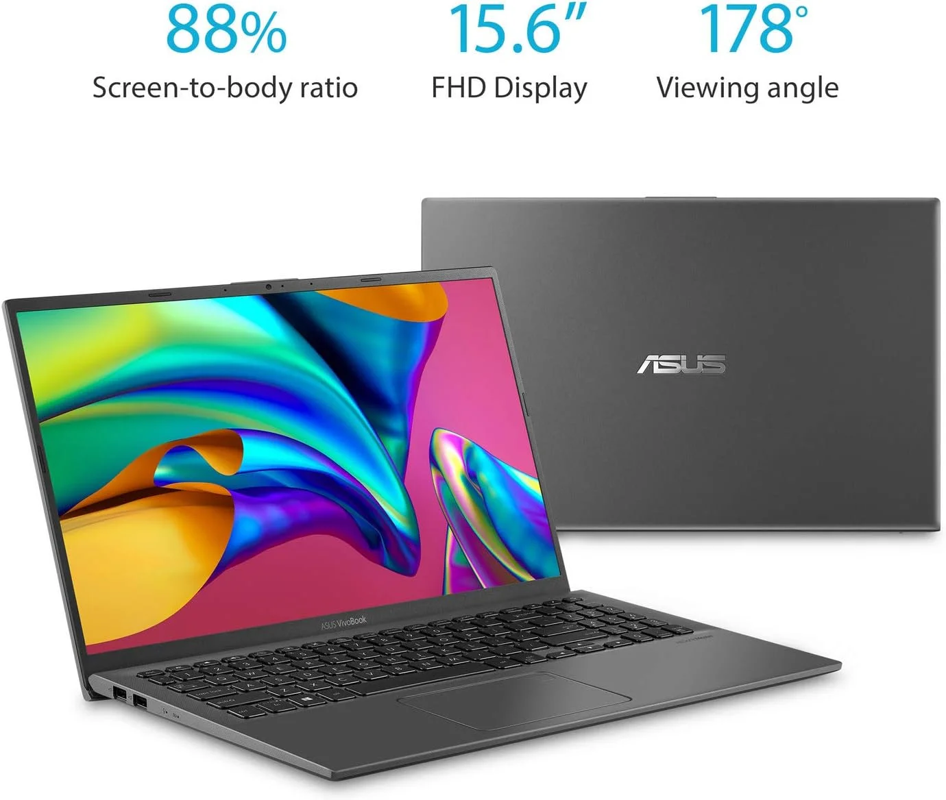 لپ تاپ 15.6 اینچی ASUS 2020 VivoBook 15 FHD 1080P (AMD Ryzen 3 3200U تا 3.5 گیگاهرتز، 8 گیگابایت رم DDR4، 256 گیگابایت SSD، AMD Radeon Vega 3، کیبورد با نور پس زمینه، FP Reader، WiFi، بلوتوث، HDMI، ویندوز 10) (خاکستری) لپ تاپ 15.6 اینچی ASUS 2020 VivoBook 15 FHD 1080P (AMD Ryzen 3 3200U تا 3.5 گیگاهرتز، 8 گیگابایت رم DDR4، 256 گیگابایت SSD، AMD Radeon Vega 3، کیبورد با نور پس زمینه، FP Reader، WiFi، بلوتوث، HDMI، ویندوز 10) (خاکستری)