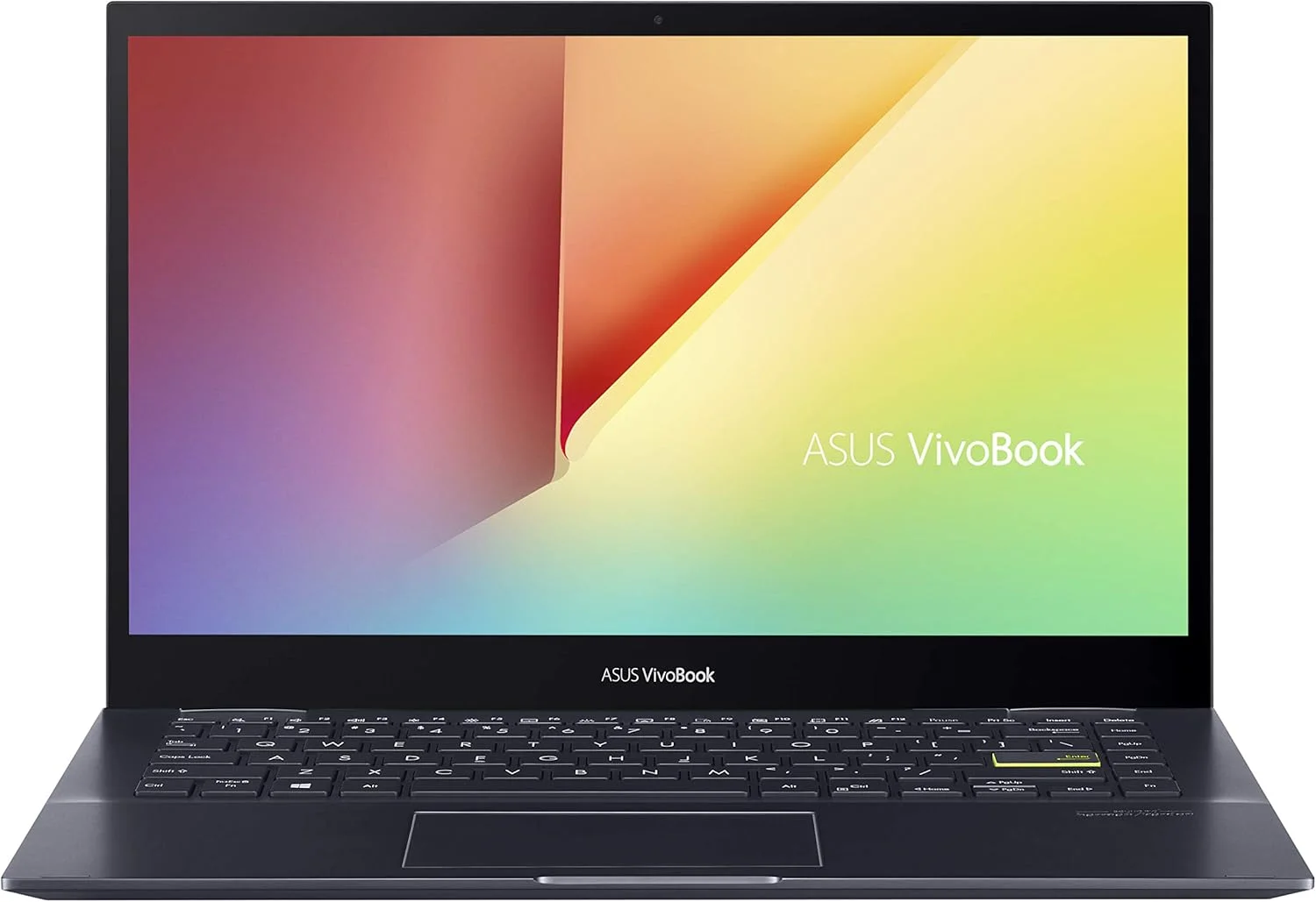 لپ تاپ 2 در 1 ایسوس VivoBook Flip 14، باریک و سبک، صفحه نمایش لمسی 14 اینچی FHD، پردازنده AMD Ryzen 5 4500U، رم 8 گیگابایتی DDR4، حافظه SSD 256 گیگابایتی، براق، قلم، حسگر اثر انگشت، ویندوز 10 هوم، مشکی سفارشی، TM420IA-DB51T