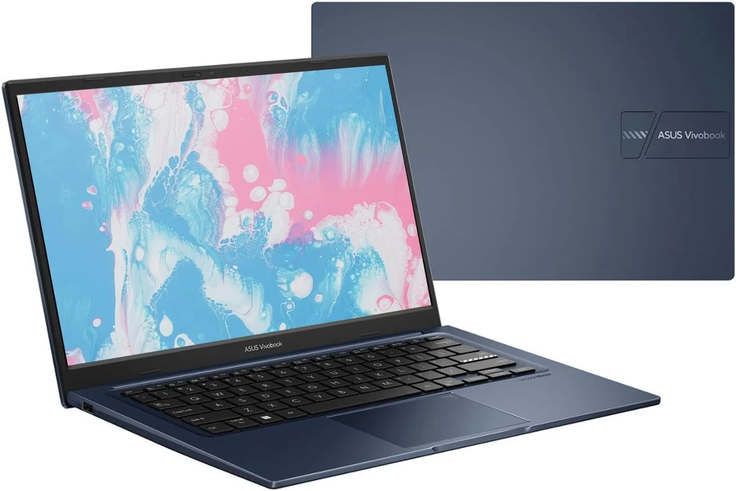 لپ تاپ ASUS Vivobook، صفحه نمایش 14 اینچی FHD، پردازنده i3-1215U، رم 24 گیگابایتی، SSD 1 ترابایتی، Wi-Fi 6، HDMI، وب کم، تاچ پد، ویندوز 11 هوم، آبی