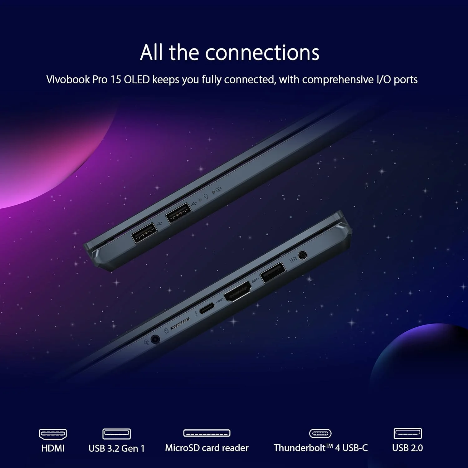 لپ تاپ باریک ASUS VivoBook Pro 15 OLED، صفحه نمایش 15.6 اینچی FHD OLED، پردازنده Intel Core i5-11300H، کارت گرافیک NVIDIA GeForce GTX 1650 Max Q، رم 8 گیگابایتی، SSD 512 گیگابایتی، ویندوز 11 هوم، آبی آرام، K3500PH-DB51 لپ تاپ باریک ASUS VivoBook Pro 15 OLED، صفحه نمایش 15.6 اینچی FHD OLED، پردازنده Intel Core i5-11300H، کارت گرافیک NVIDIA GeForce GTX 1650 Max Q، رم 8 گیگابایتی، SSD 512 گیگابایتی، ویندوز 11 هوم، آبی آرام، K3500PH-DB51