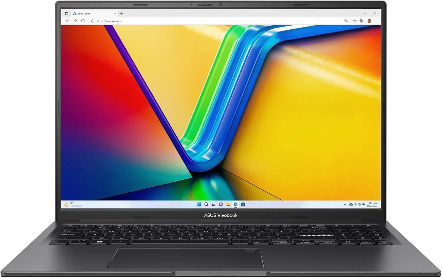 لپ تاپ گیمینگ ایسوس Vivobook 16X، نمایشگر 16 اینچی WUXGA 120 هرتز، پردازنده Intel Core i9-13900H، رم 16 گیگابایتی DDR4، حافظه SSD 512 گیگابایتی، کارت گرافیک NVIDIA GeForce RTX 4060 8GB، کیبورد انگلیسی/عربی با نور پس زمینه، ویندوز 11، مشکی ایندی
