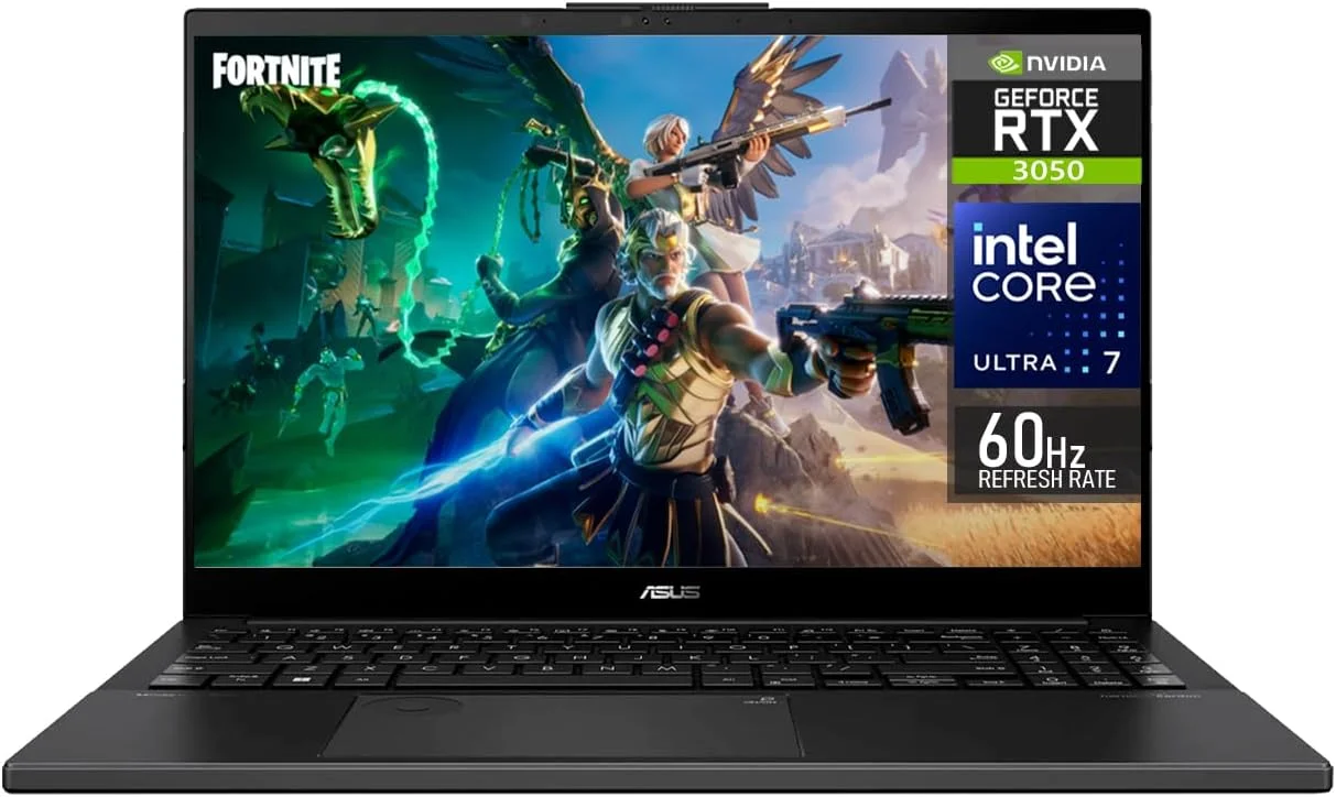 لپ تاپ گیمینگ ایسوس Vivobook Pro 15 NVIDIA GeForce RTX 3050 Intel Core Ultra 7 155H رم 16 گیگابایت SSD 1 ترابایت OLED 15.6 اینچ ویندوز 11 صفحه کلید انگلیسی