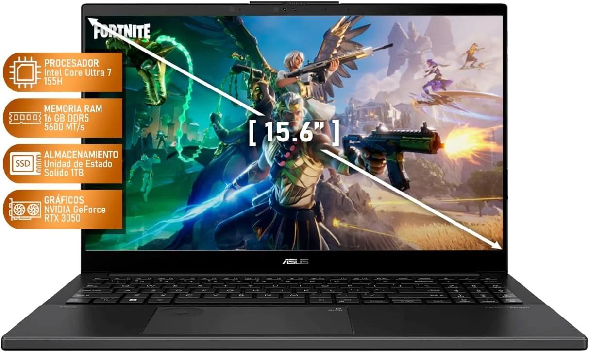 لپ تاپ گیمینگ ایسوس Vivobook Pro 15 NVIDIA GeForce RTX 3050 Intel Core Ultra 7 155H رم 16 گیگابایت SSD 1 ترابایت OLED 15.6 اینچ ویندوز 11 صفحه کلید انگلیسی لپ تاپ گیمینگ ایسوس Vivobook Pro 15 NVIDIA GeForce RTX 3050 Intel Core Ultra 7 155H رم 16 گیگابایت SSD 1 ترابایت OLED 15.6 اینچ ویندوز 11 صفحه کلید انگلیسی