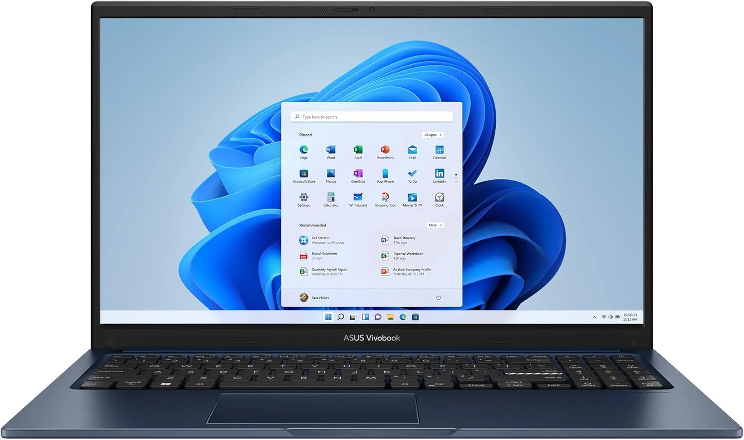 لپ تاپ ASUS Vivobook 15، صفحه نمایش 15.6 اینچی FHD (1920 x 1080)، پردازنده Intel Core i3-1215U، گرافیک Intel UHD، رم 8 گیگابایتی، SSD 128 گیگابایتی، ویندوز 11 Home در حالت S، آبی آرام، F1504ZA-AS34