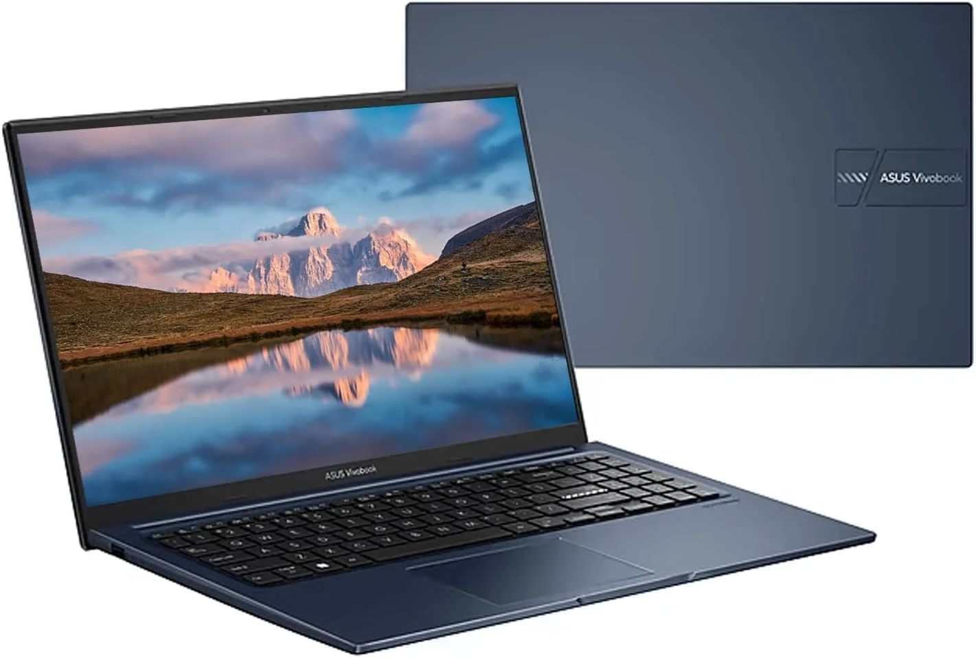 لپ تاپ سبک و باریک ASUS VivoBook 15، صفحه نمایش 15.6 اینچی FHD، پردازنده Intel Core i3-1215U، رم 8 گیگابایتی DDR4، حافظه SSD 512 گیگابایتی PCIe، ویندوز 11 Home S Mode، آبی آرام، F1504ZA-AS34