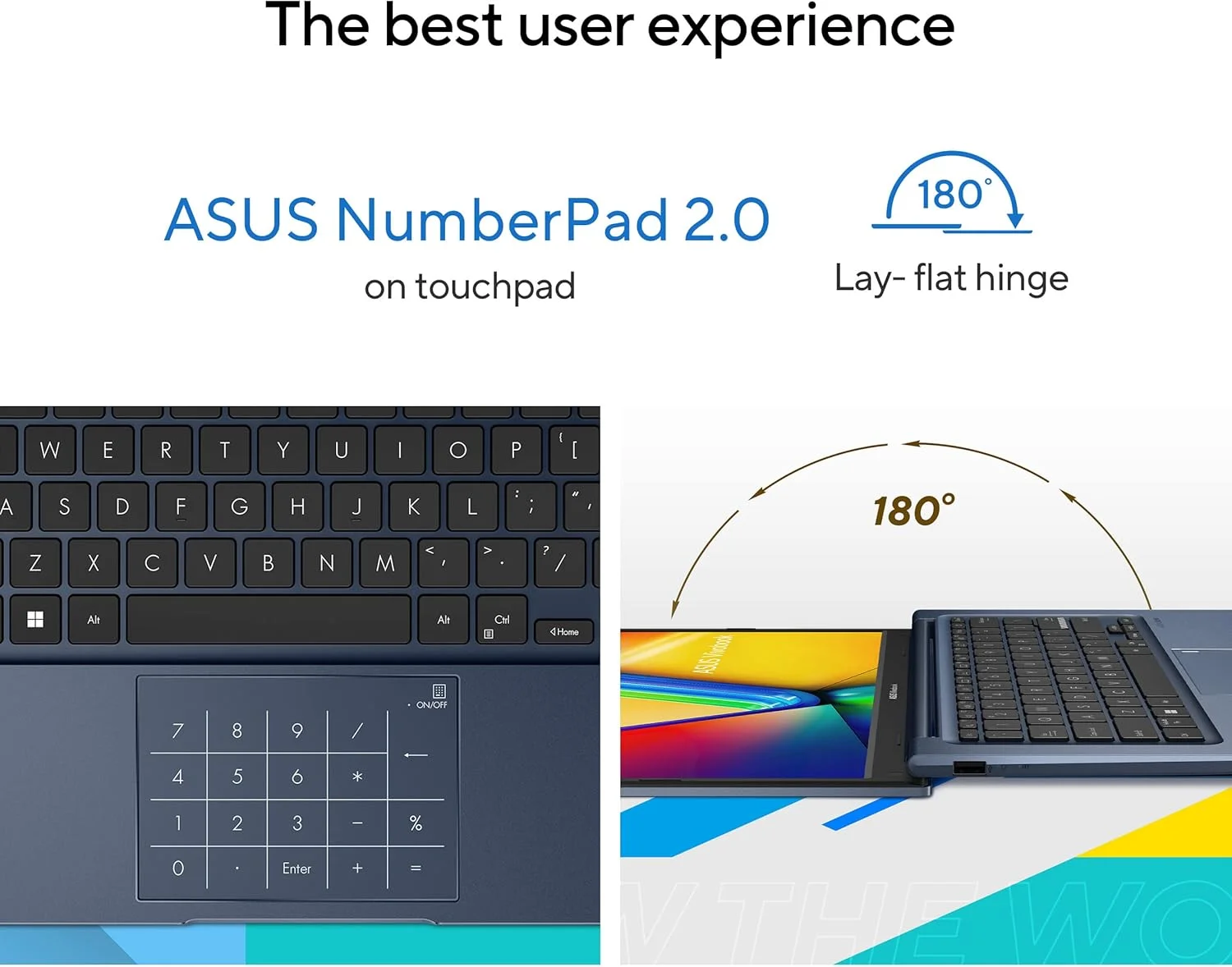 لپ تاپ ASUS Vivobook 14 مدل 2023، صفحه نمایش 14 اینچی FHD (1920 x 1080)، پردازنده Intel Core i5-1235U، گرافیک Intel Iris Xᵉ، رم 8 گیگابایتی، SSD 256 گیگابایتی، ویندوز 11 هوم، آبی آرام، F1404ZA-AS51