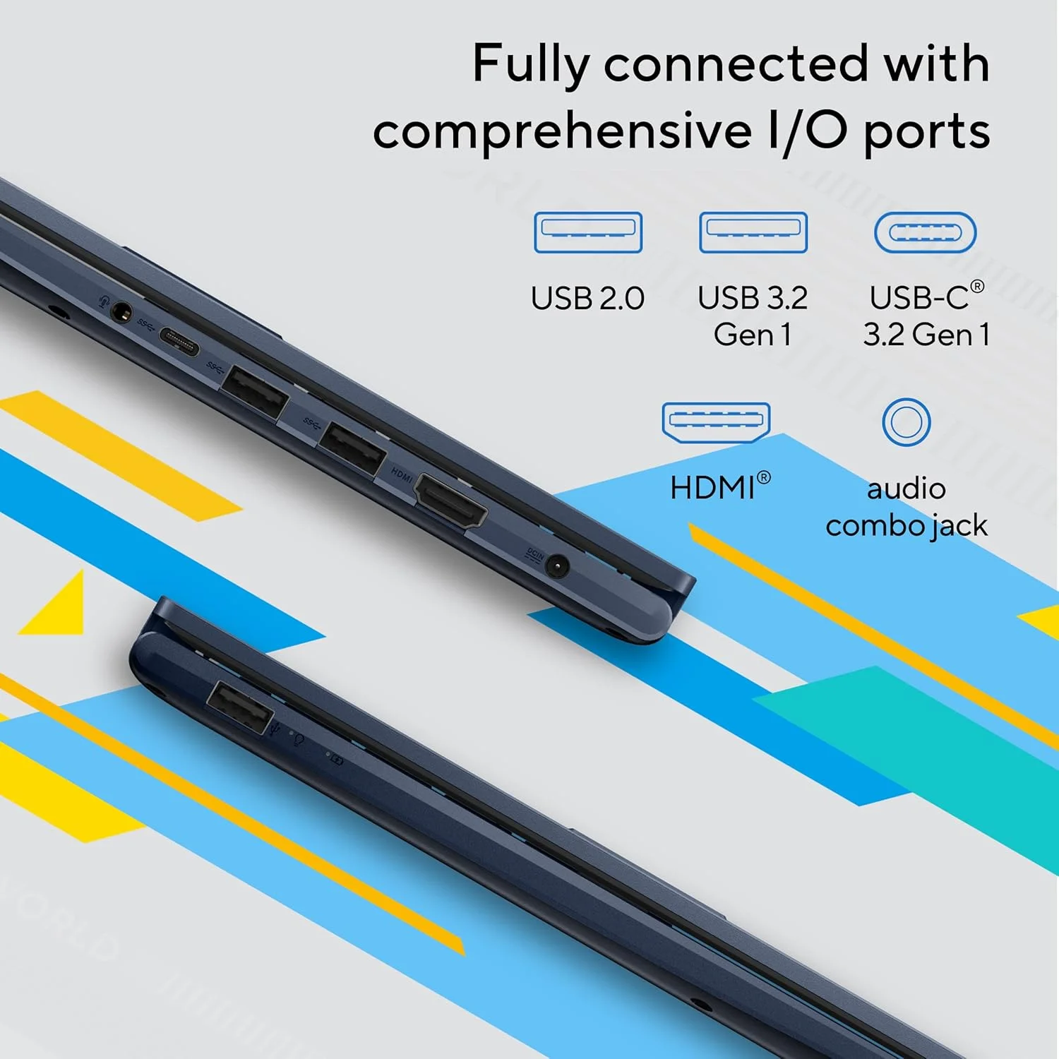 لپ تاپ ASUS Vivobook 14 مدل 2023، صفحه نمایش 14 اینچی FHD (1920 x 1080)، پردازنده Intel Core i5-1235U، گرافیک Intel Iris Xᵉ، رم 8 گیگابایتی، SSD 256 گیگابایتی، ویندوز 11 هوم، آبی آرام، F1404ZA-AS51