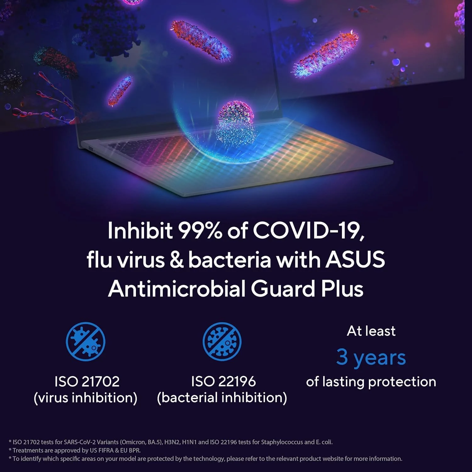 لپ تاپ روزانه ASUS Vivobook با صفحه نمایش 17.3 اینچی FHD، پردازنده Intel Core i3-1215U، گرافیک Intel UHD، رم 36 گیگابایتی، SSD 2 ترابایتی، HDMI، وب کم، Wi-Fi، ویندوز 11 هوم، آبی، همراه با ماوس بی سیم Thunderobot ML101 بنفش