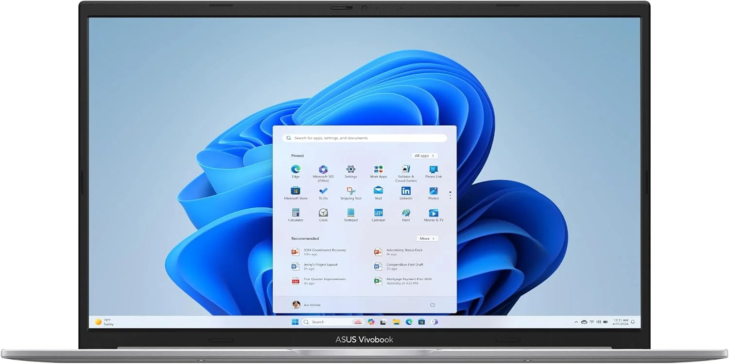 لپ تاپ ASUS Vivobook 17، صفحه نمایش 17.3 اینچی FHD 60 هرتز، پردازنده Intel Core i7-1355U، گرافیک Intel Iris Xe، حافظه 16 گیگابایتی، فضای ذخیره سازی 1 ترابایتی، نقره ای خنک، F1704VA-ES76
