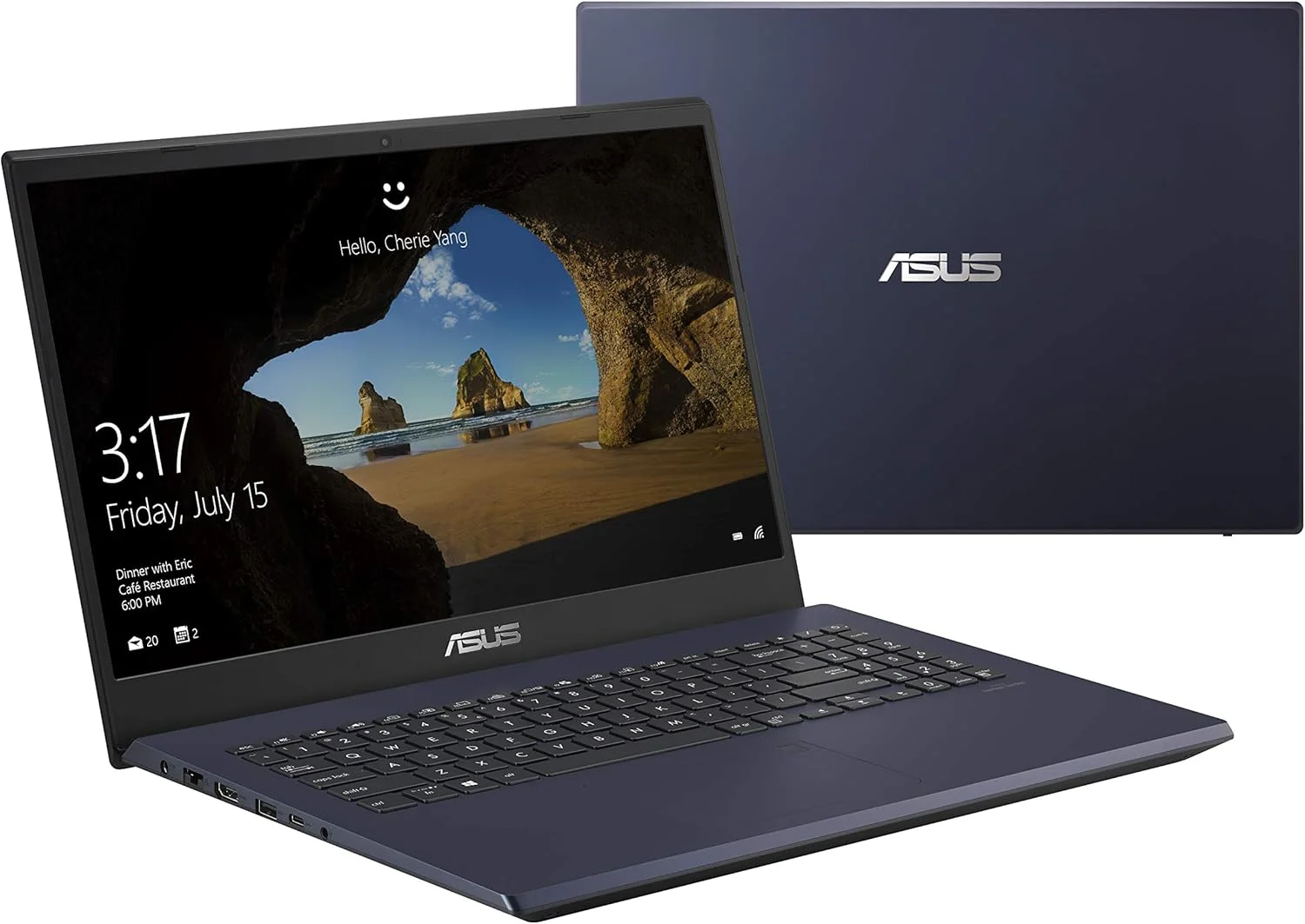 لپ تاپ ASUS VivoBook K571، صفحه نمایش 15.6 اینچی FHD، پردازنده Intel Core i7-9750H، کارت گرافیک NVIDIA GeForce GTX 1650، رم 16 گیگابایتی، SSD PCIe NVMe 256 گیگابایتی + هارد دیسک 1 ترابایتی، ویندوز 10 هوم، K571GT-EB76، مشکی ستاره ای