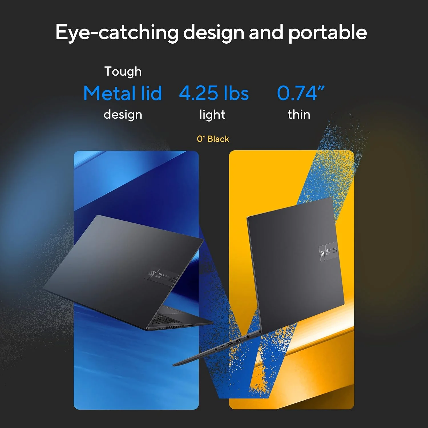 لپ تاپ ASUS Vivobook 16X مدل 2023، صفحه نمایش 16 اینچی WUXGA، پردازنده Intel Core i9-13900H، کارت گرافیک NVIDIA Geforce RTX 4050، رم 16 گیگابایتی، حافظه SSD 1 ترابایتی، ویندوز 11 هوم، مشکی Indie، K3605VU-AS96