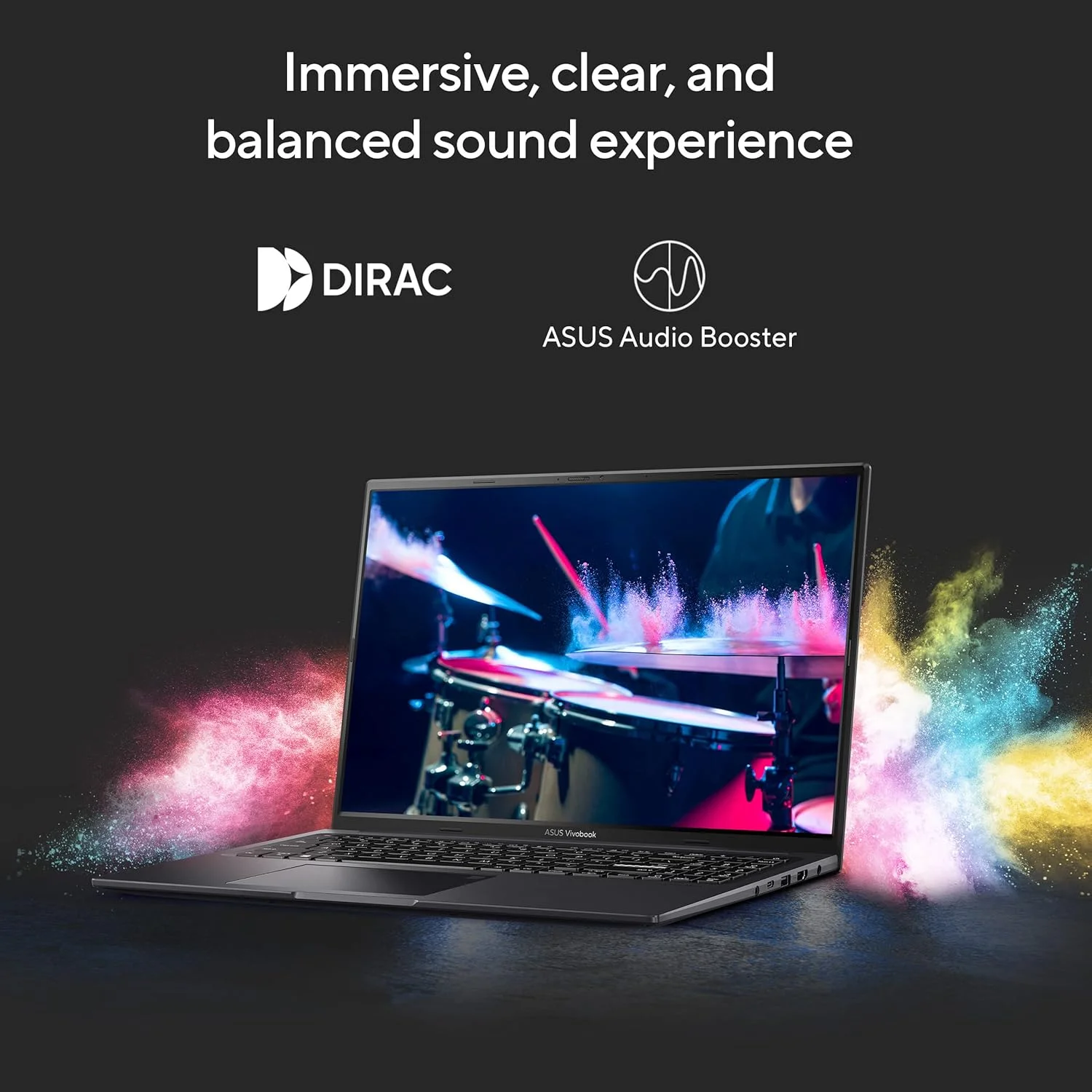 لپ تاپ ASUS Vivobook 16X مدل 2023، صفحه نمایش 16 اینچی WUXGA، پردازنده Intel Core i9-13900H، کارت گرافیک NVIDIA Geforce RTX 4050، رم 16 گیگابایتی، حافظه SSD 1 ترابایتی، ویندوز 11 هوم، مشکی Indie، K3605VU-AS96