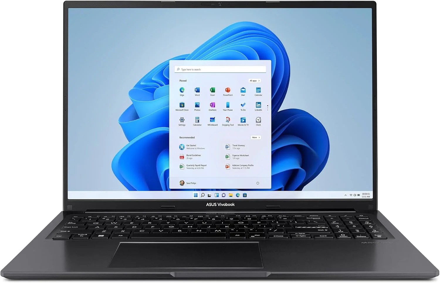 لپ تاپ ASUS Vivobook 16، صفحه نمایش 16 اینچی WUXGA (1920 x 1200) 16:10، پردازنده Intel Core i5-13500H، گرافیک Intel UHD، رم 8 گیگابایتی، SSD 512 گیگابایتی، ویندوز 11 Home، مشکی Indie، F1605VA-DS52