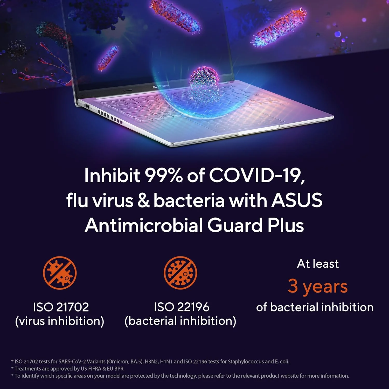 لپ تاپ باریک ASUS Vivobook 16 M1605YA-MB152W (نقره ای خنک)، R7 7730U 2.0 GHz، 8 گیگابایت 512 گیگابایت PCIE G3 SSD، WIN11 HOME، 16 اینچ WUXGA (1920 x 1200) 16:10، کیبورد با نور پس زمینه انگلیسی-عربی لپ تاپ باریک ASUS Vivobook 16 M1605YA-MB152W (نقره ای خنک)، R7 7730U 2.0 GHz، 8 گیگابایت 512 گیگابایت PCIE G3 SSD، WIN11 HOME، 16 اینچ WUXGA (1920 x 1200) 16:10، کیبورد با نور پس زمینه انگلیسی-عربی