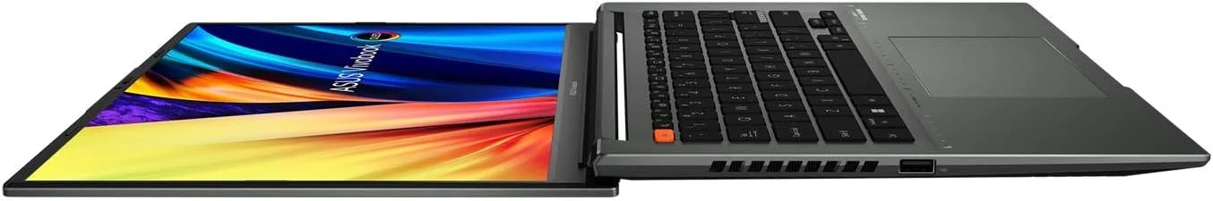 لپ تاپ 14.5 اینچی OLED ایسوس VivoBook پلتفرم Intel Evo - نسل دوازدهم Core i7-12700H، صفحه نمایش 2880 x 1800 با نرخ 120 هرتز - 12 گیگابایت رم DDR4، 512 گیگابایت PCIe® NVMe™ M.2 4.0 SSD، ویندوز 11 مشکی نیمه شب لپ تاپ 14.5 اینچی OLED ایسوس VivoBook پلتفرم Intel Evo - نسل دوازدهم Core i7-12700H، صفحه نمایش 2880 x 1800 با نرخ 120 هرتز - 12 گیگابایت رم DDR4، 512 گیگابایت PCIe® NVMe™ M.2 4.0 SSD، ویندوز 11 مشکی نیمه شب