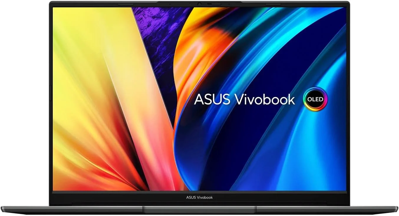 لپ تاپ 14.5 اینچی OLED ایسوس VivoBook پلتفرم Intel Evo - نسل دوازدهم Core i7-12700H، صفحه نمایش 2880 x 1800 با نرخ 120 هرتز - 12 گیگابایت رم DDR4، 512 گیگابایت PCIe® NVMe™ M.2 4.0 SSD، ویندوز 11 مشکی نیمه شب لپ تاپ 14.5 اینچی OLED ایسوس VivoBook پلتفرم Intel Evo - نسل دوازدهم Core i7-12700H، صفحه نمایش 2880 x 1800 با نرخ 120 هرتز - 12 گیگابایت رم DDR4، 512 گیگابایت PCIe® NVMe™ M.2 4.0 SSD، ویندوز 11 مشکی نیمه شب