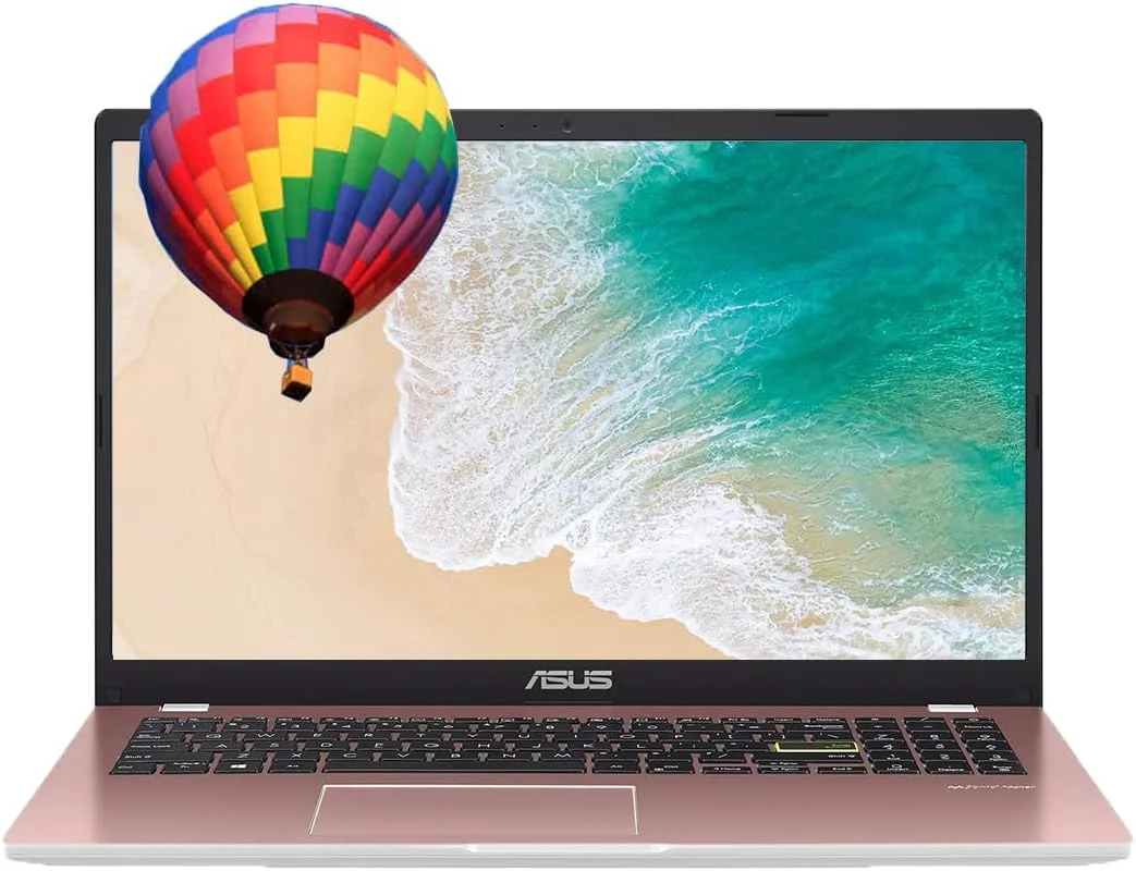 لپ تاپ 15.6 اینچی FHD ایسوس ASUS Vivobook Go، پردازنده 4 هسته ای Intel Pentium N6000 (تا 3.3 گیگاهرتز)، 4 گیگابایت رم، 128 گیگابایت eMMC، ویندوز 11، آفیس 365 1 ساله، عمر باتری طولانی + لوازم جانبی GM، صورتی
