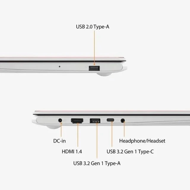 لپ تاپ 15.6 اینچی FHD ایسوس ASUS Vivobook Go، پردازنده 4 هسته ای Intel Pentium N6000 (تا 3.3 گیگاهرتز)، 4 گیگابایت رم، 128 گیگابایت eMMC، ویندوز 11، آفیس 365 1 ساله، عمر باتری طولانی + لوازم جانبی GM، صورتی لپ تاپ 15.6 اینچی FHD ایسوس ASUS Vivobook Go، پردازنده 4 هسته ای Intel Pentium N6000 (تا 3.3 گیگاهرتز)، 4 گیگابایت رم، 128 گیگابایت eMMC، ویندوز 11، آفیس 365 1 ساله، عمر باتری طولانی + لوازم جانبی GM، صورتی